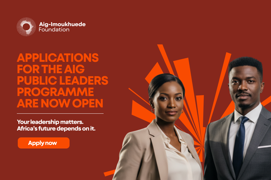Apply Now: 2026 AIG Public Leaders Programme - Aig-Imoukhuede Foundation