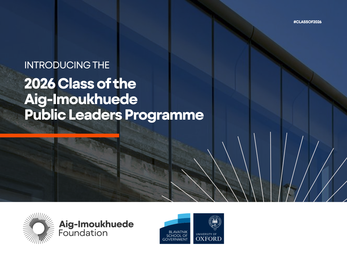 74 Public Servants. Eight Countries: The Aig-Imoukhuede Public Leaders Programme&nbsp;