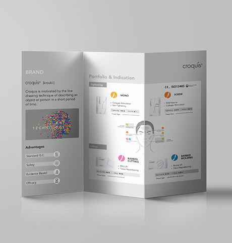 Croquis Threads Tri-fold Leaflet