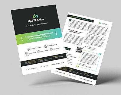 UpSTEAM Exhibition A5 Leaflet