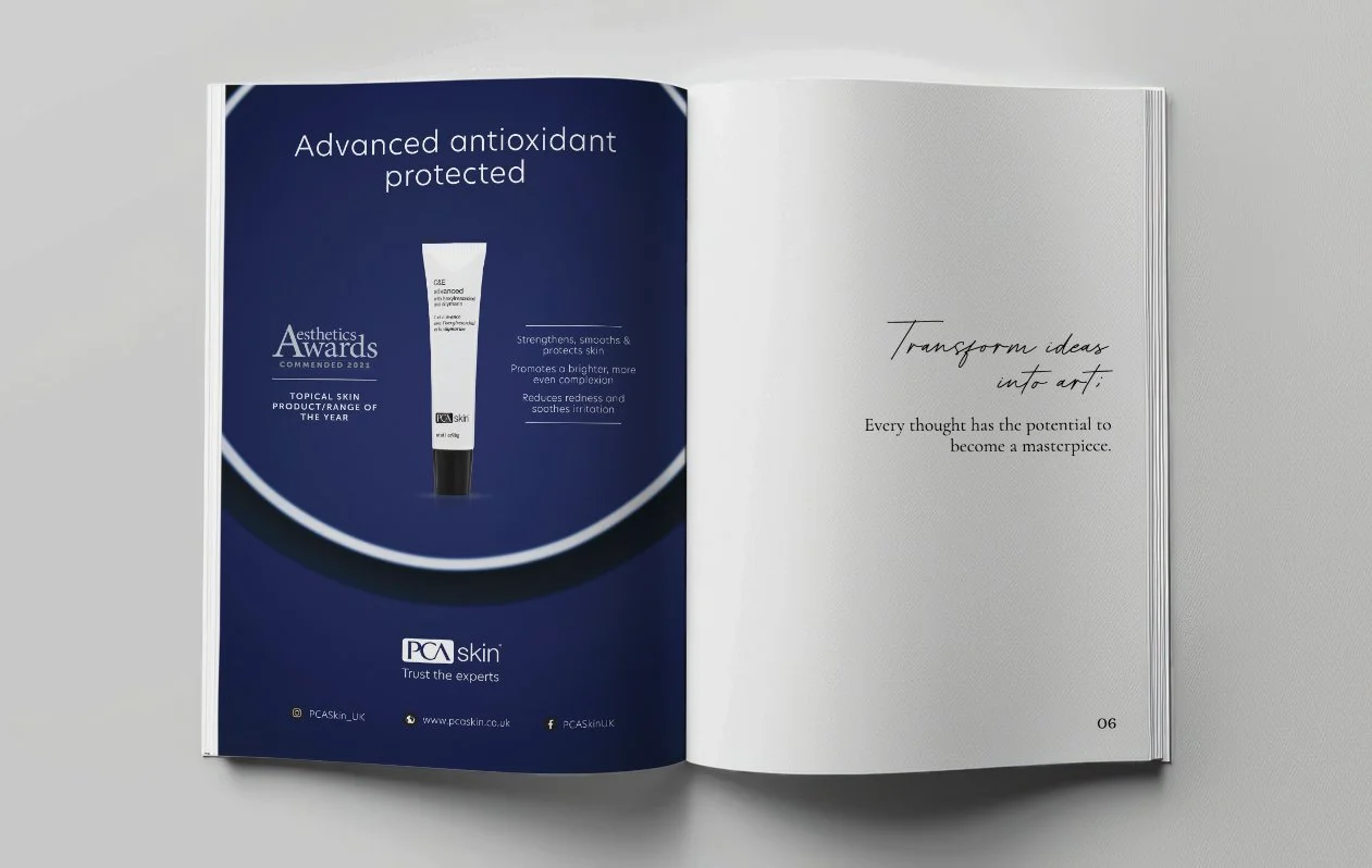 PCA Skin C&E Advanced Magazine Spread