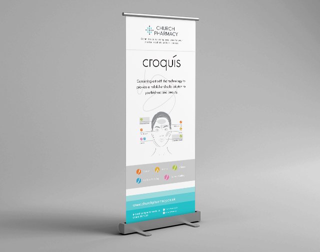 Croquis Syringes Roller Banner