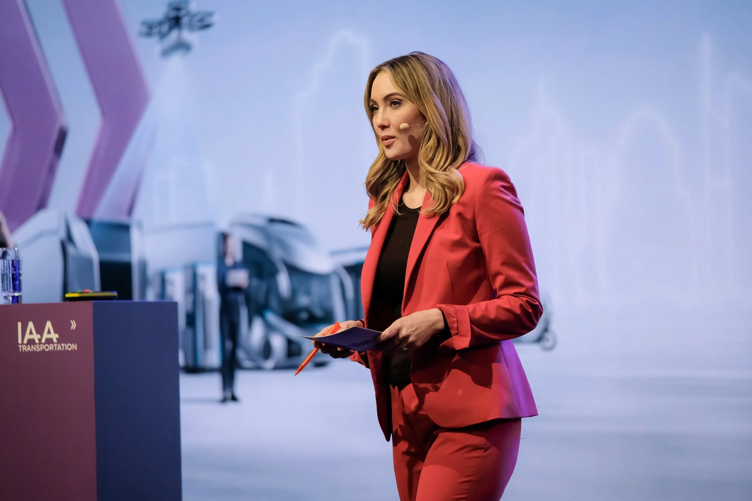 Bühnenmoderation auf der IAA Transportation Messe in Hannover September 2022