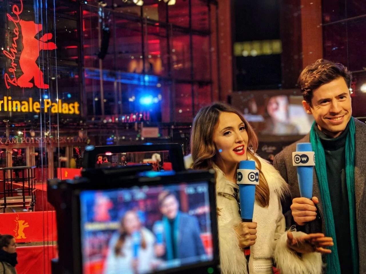 Moderation auf dem roten Teppich der Berlinale für die Deutsche Welle