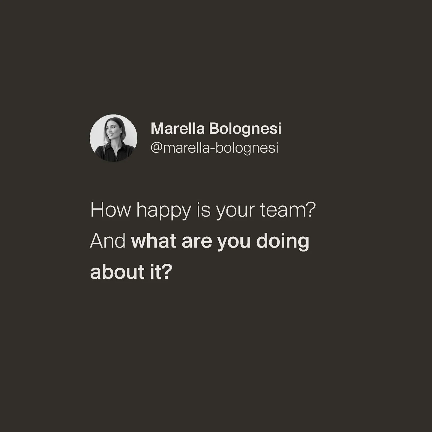 How happy is your team? And what are you doing to ensure they thrive?

In demanding, fast-paced industries like estate management, a motivated team is the key to success. Here&rsquo;s what works for me:

💬 Open communication fosters trust and transp