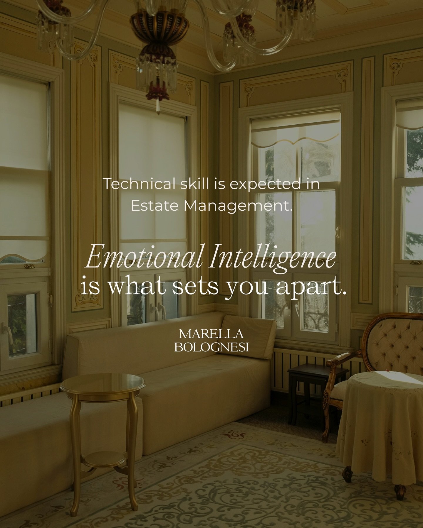 Anyone can learn schedules, budgets, maintenance, staffing.
That&rsquo;s the baseline.

What&rsquo;s harder &mdash; and far more valuable &mdash; is knowing how to read a room.

Sensing when a principal needs quiet instead of solutions.
Noticing when
