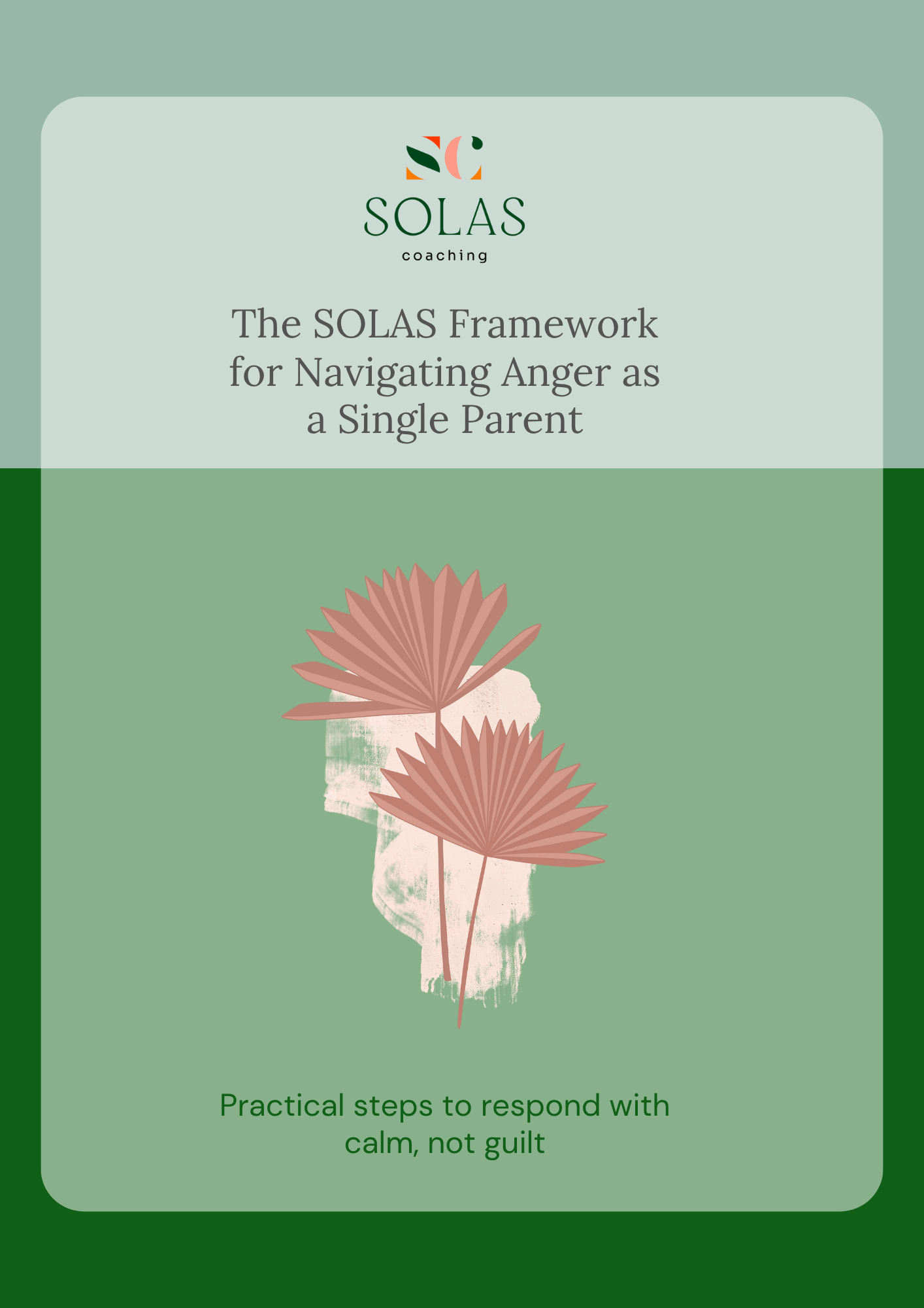 The SOLAS Framework guide for single parents to navigate anger with calm, not guilt