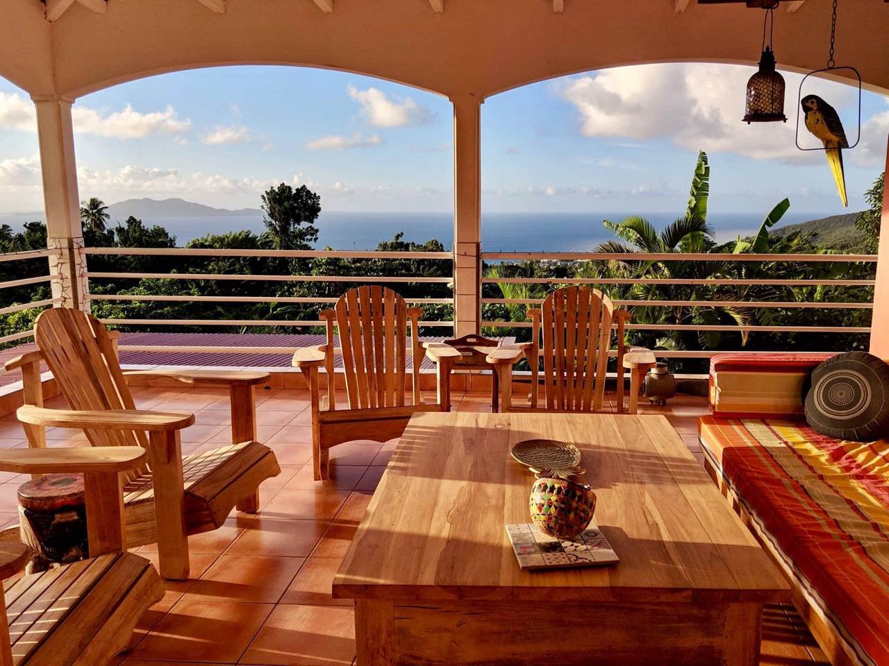 Terrasse de l'appartement. 