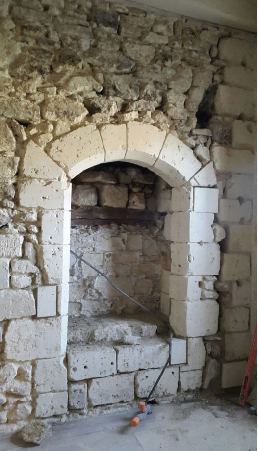 Travaux de la salle de bain.