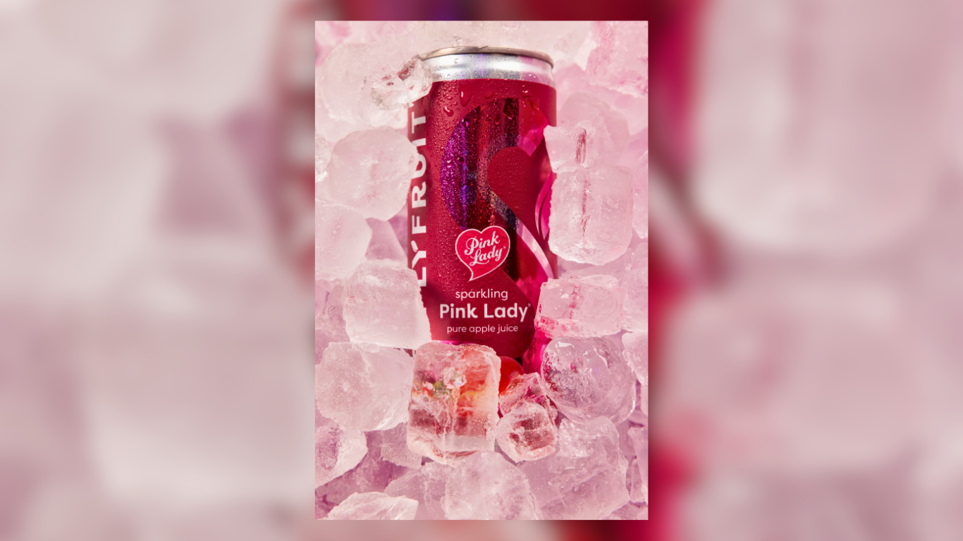 Simplyfruit Sparkling Pink Lady pure apple juice can