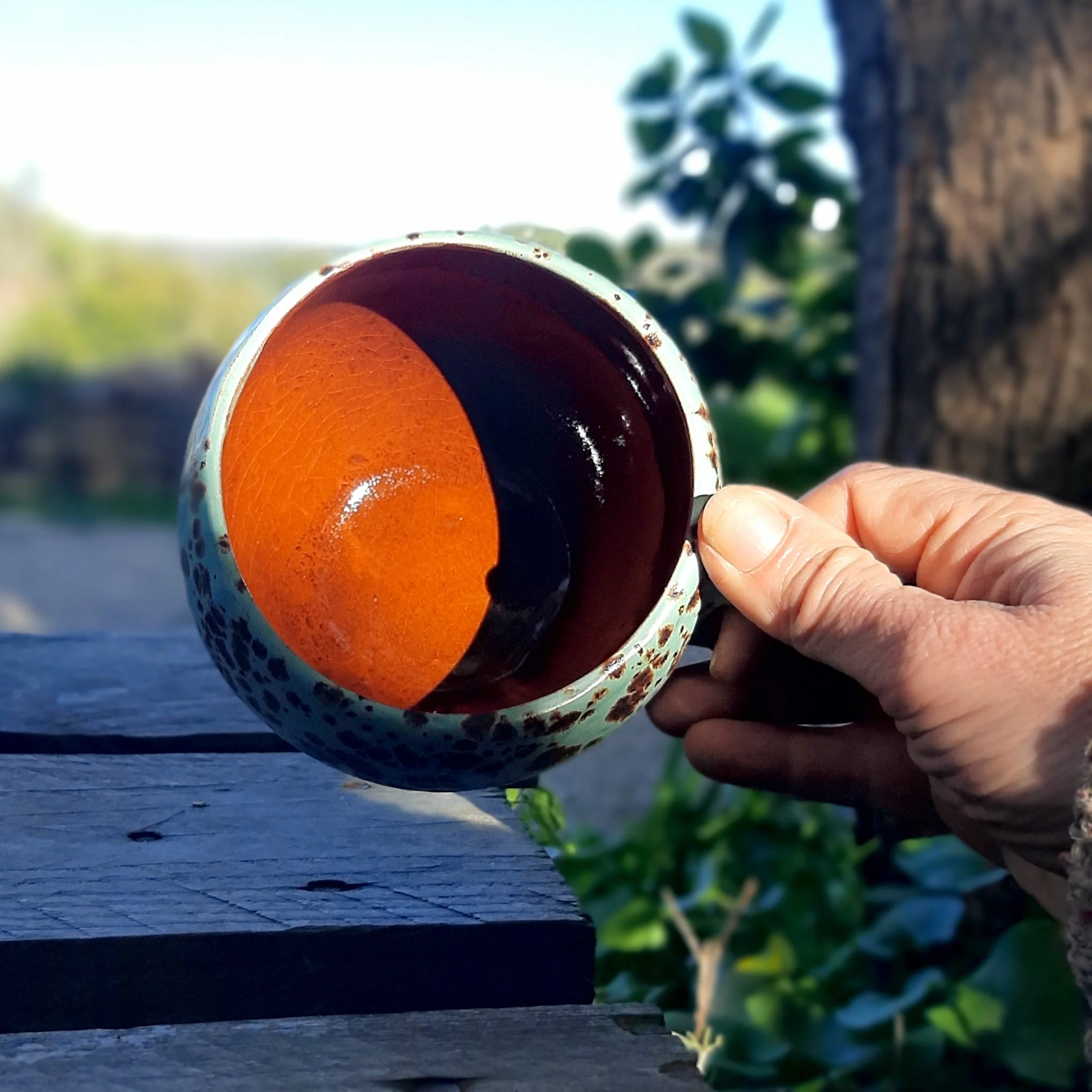 mug ronde bleu planete et miel 2.jpg