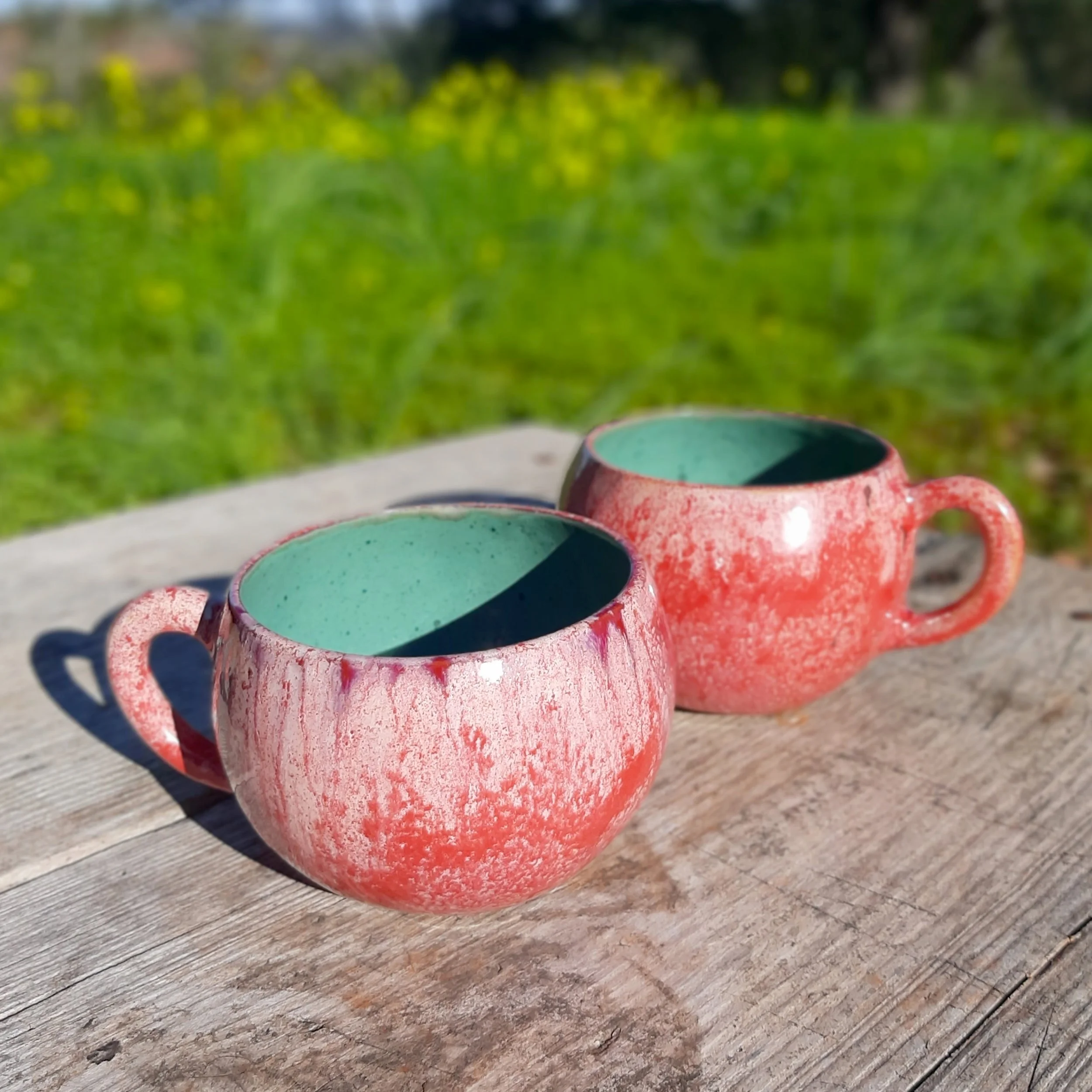 mug ronde rouge marbree et vert emeraude 11.jpg