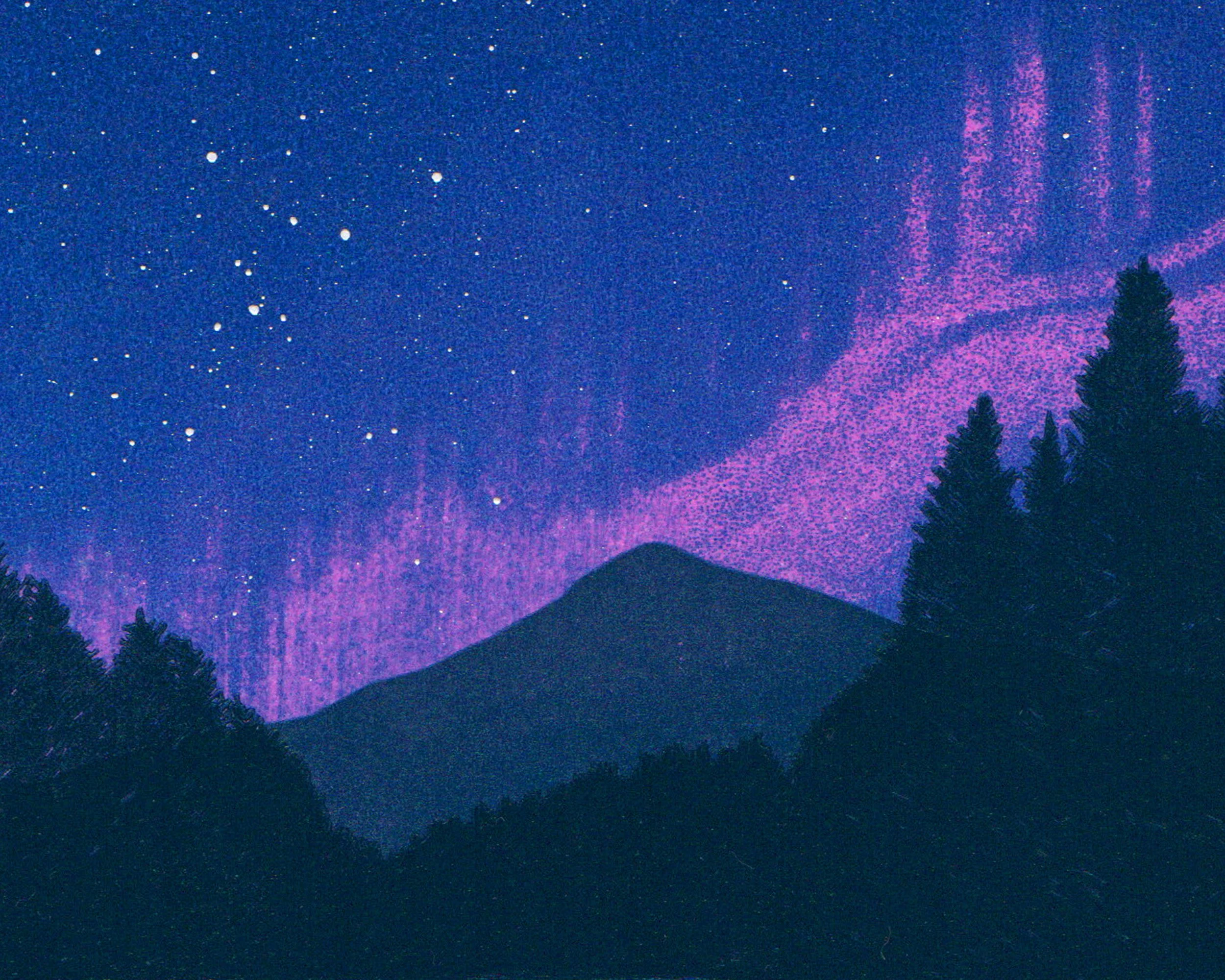 Aurora Glimmers Greetings Card image.jpg