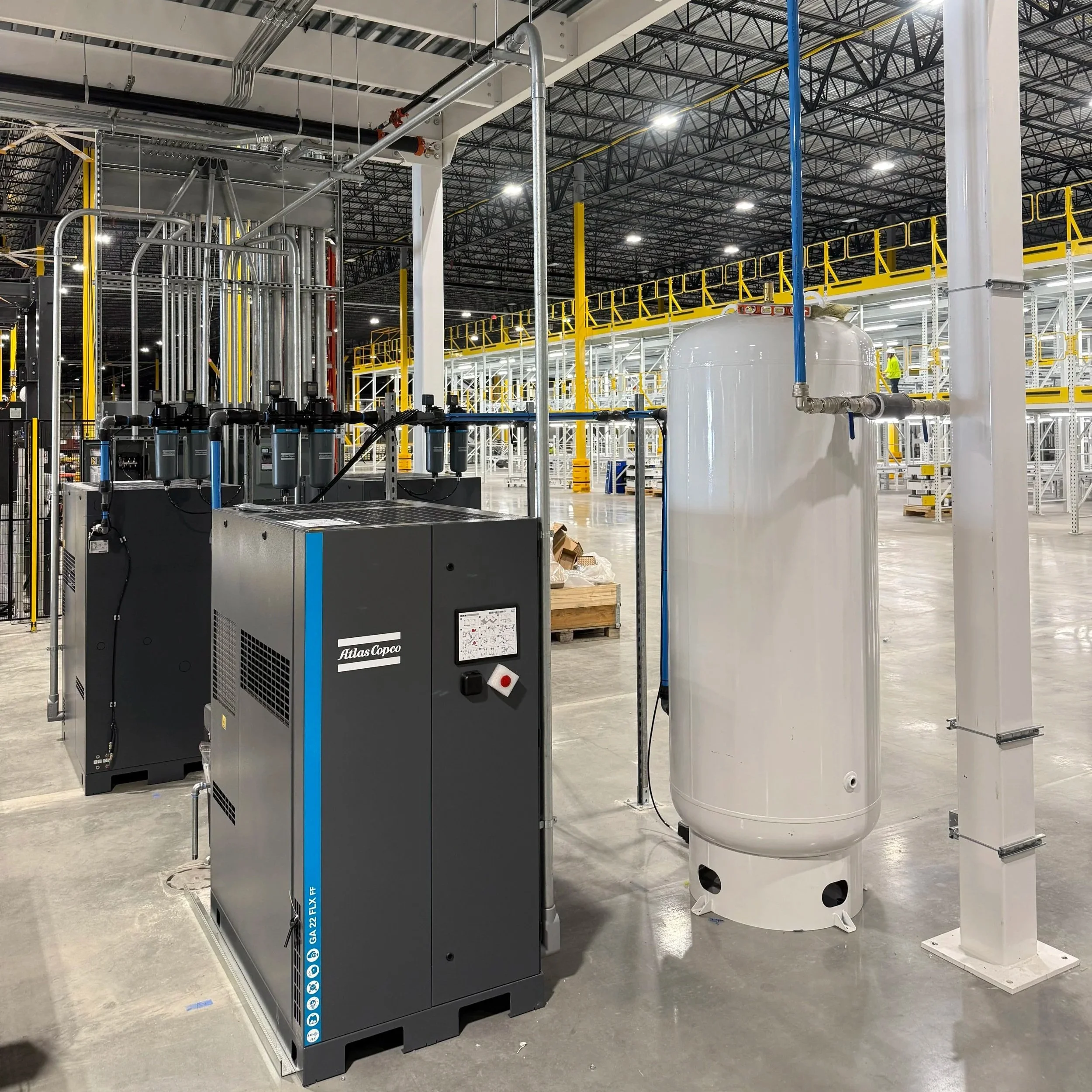 Coca-Cola Birmingham with Atlas Copco equipment and AirNet pipe