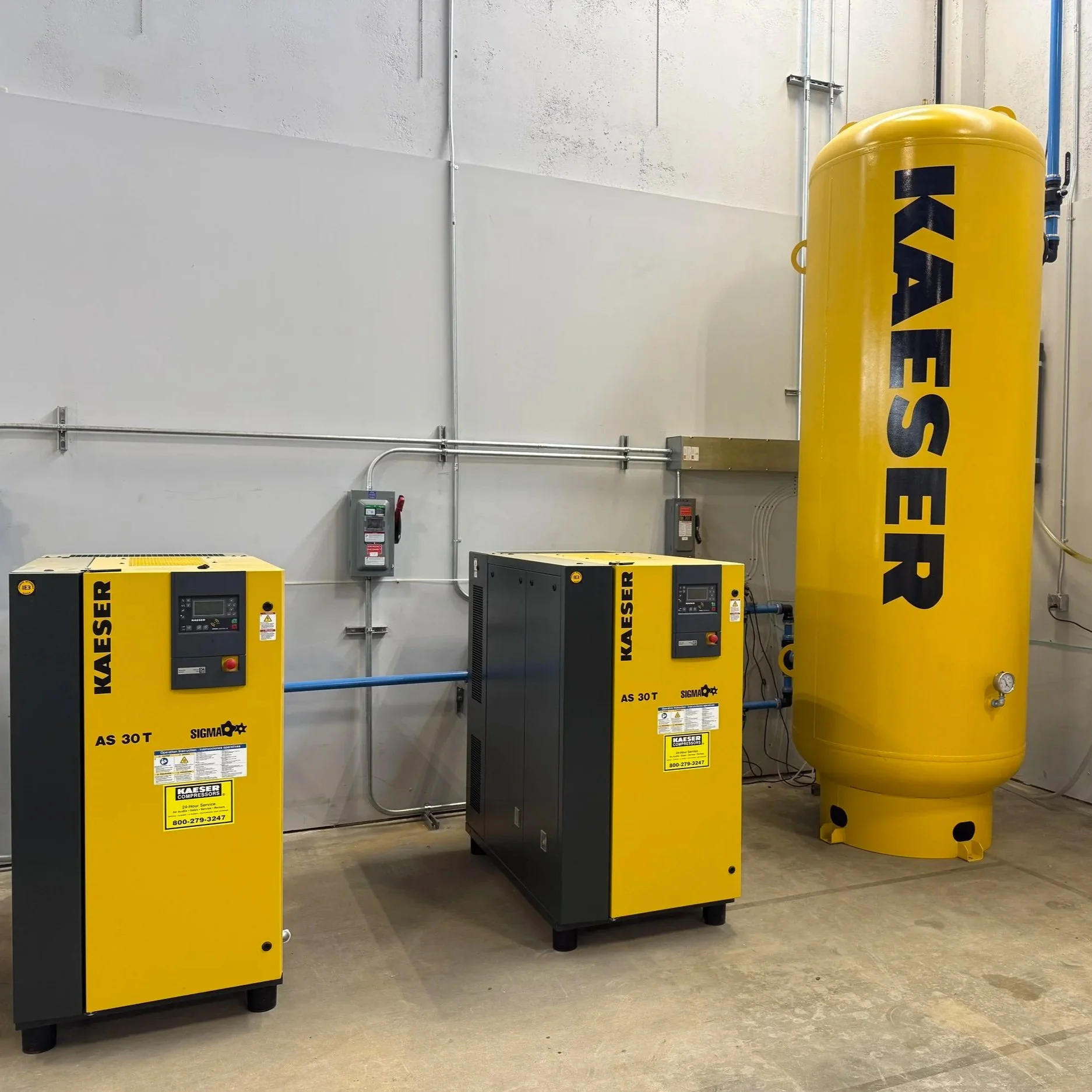 Smith & Co Air installation with Smart Pipe and Kaeser Equipment