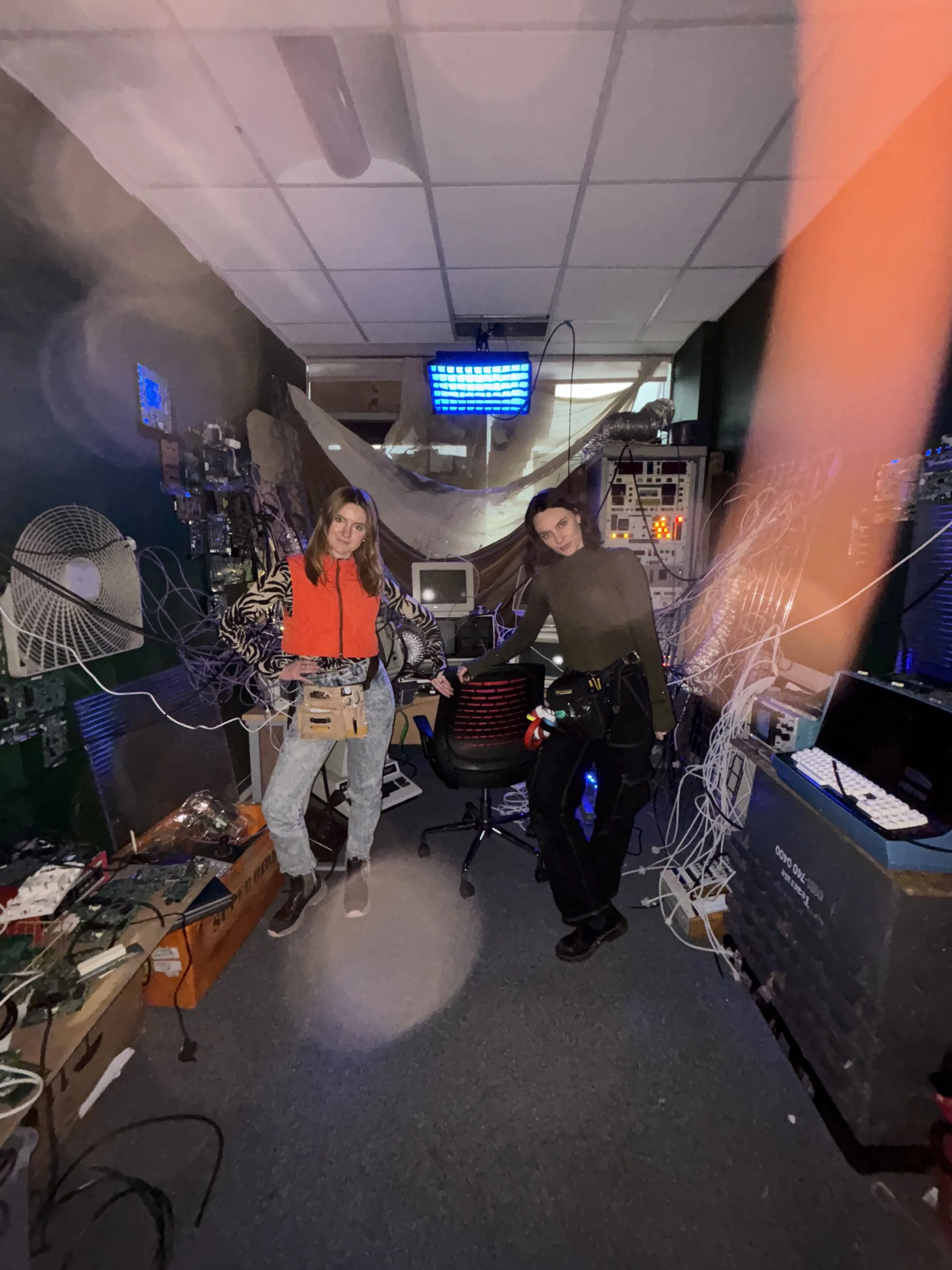 Josie and Maddy in one of their sets for DHL x The Dispatch series 2