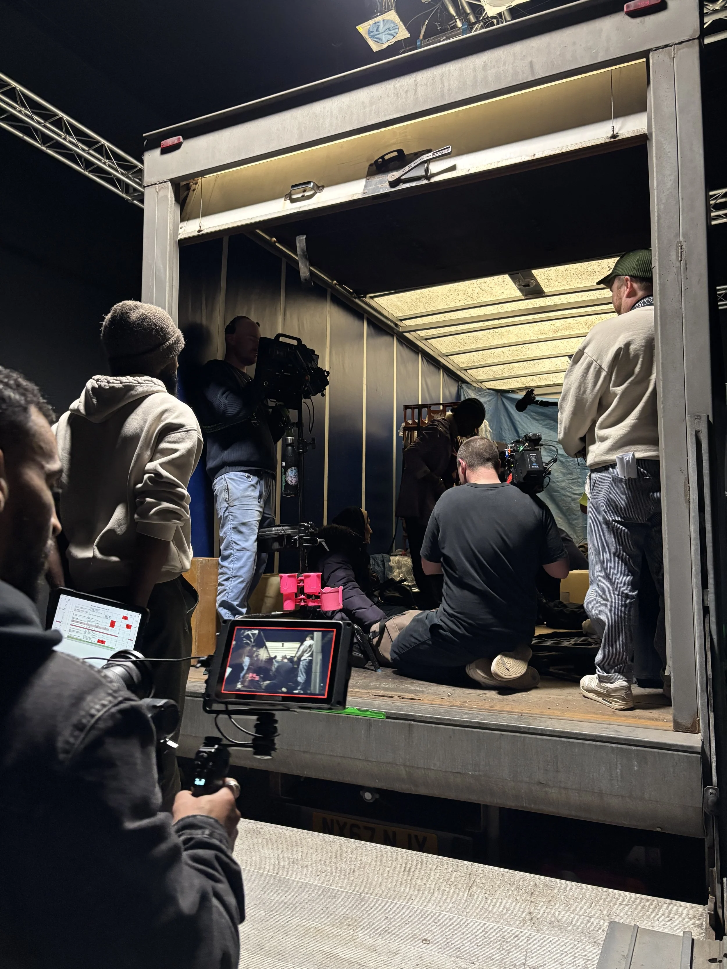 BTS at Olly Ginelli's 'The Long Spring' short film shoot. 