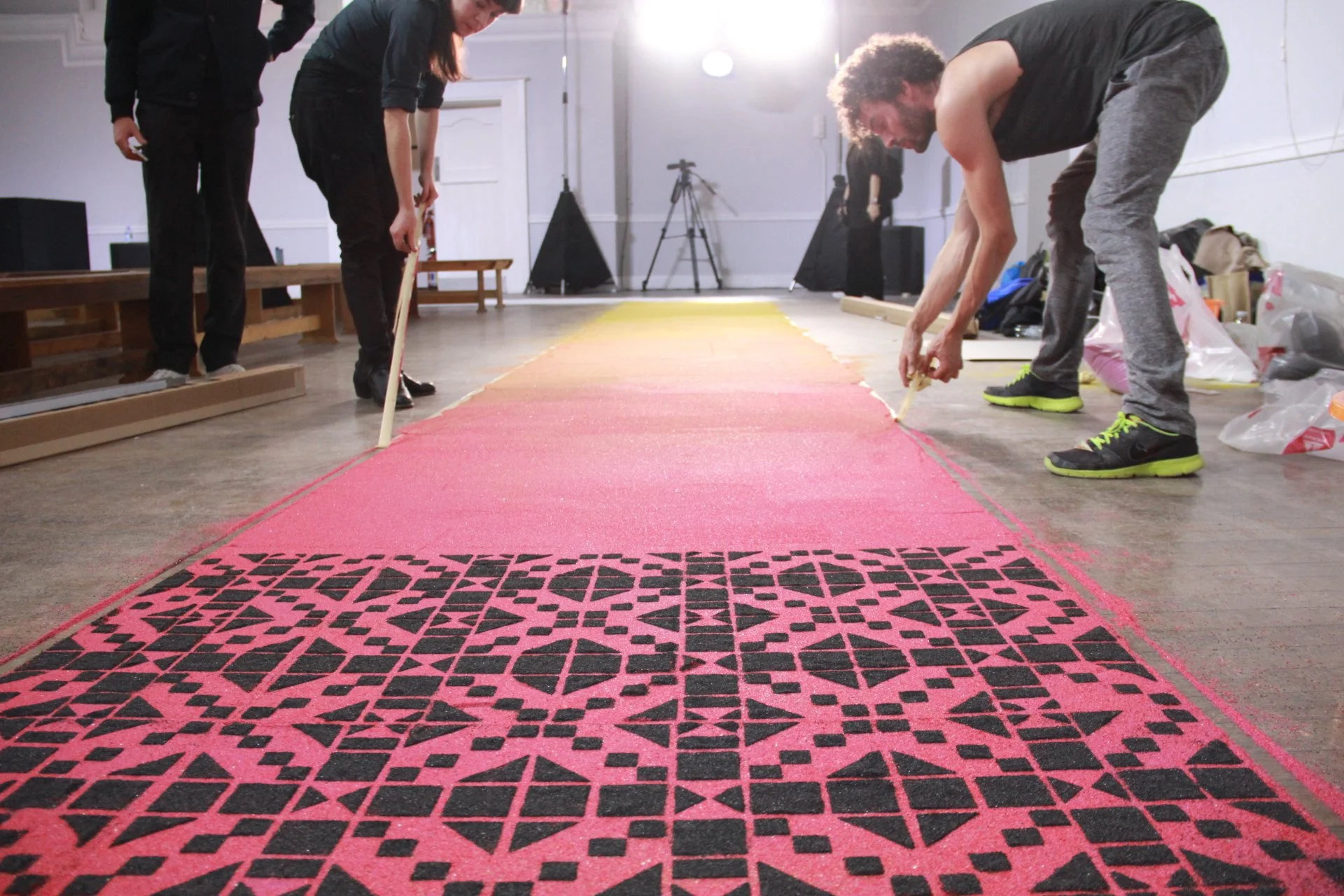 Creating a 'sand catwalk' for Teatum Jones AW runway show with Nous Creative