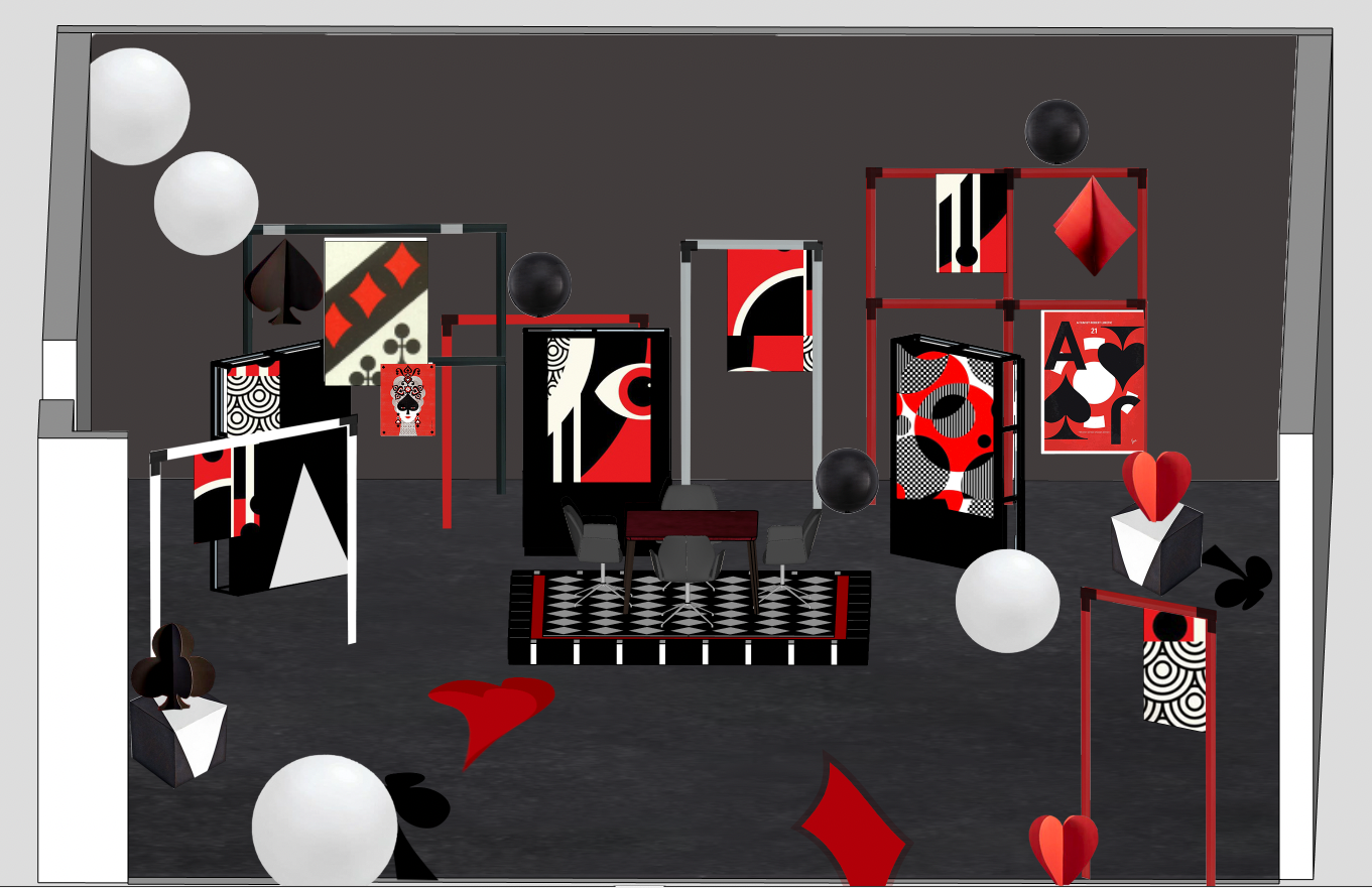 'Hokm' gameshow I Set design sketch