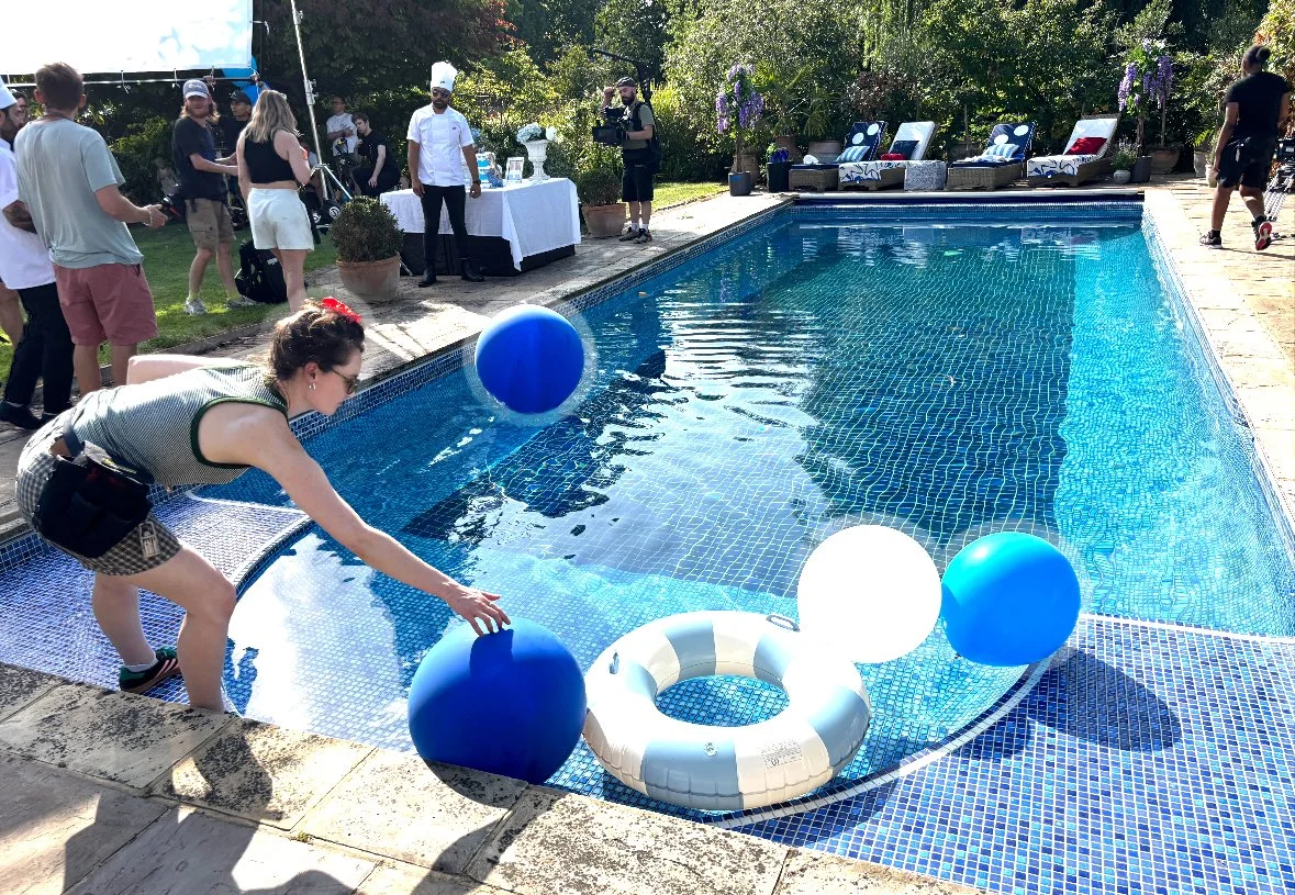 Creating our 'Domino's' pool party for Channel 4 