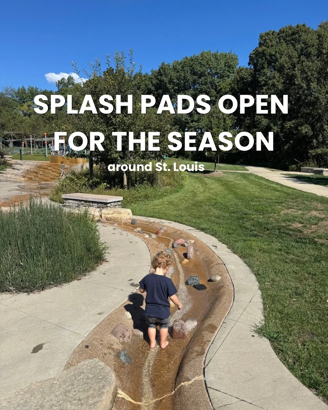 I put my reporter hat back on and called dozens of parks and rec departments around St. Louis to check on splash pads! With highs in the 80s and 90s, it&rsquo;s the season! 

Here&rsquo;s the places open now and the ones waiting for Memorial Day week
