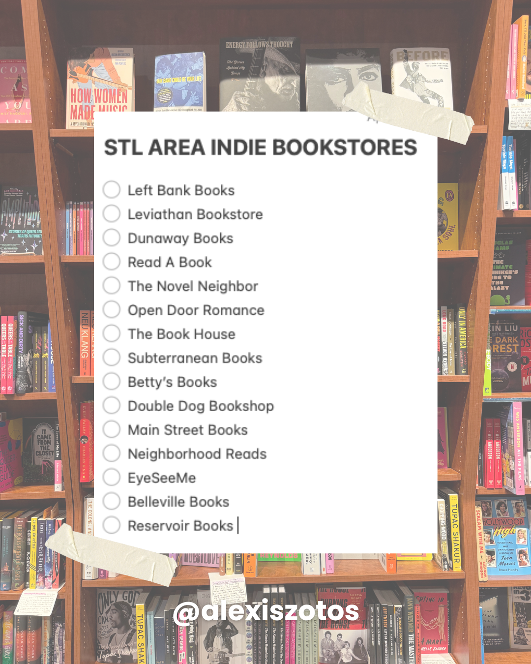 St. Louis area independent bookstores