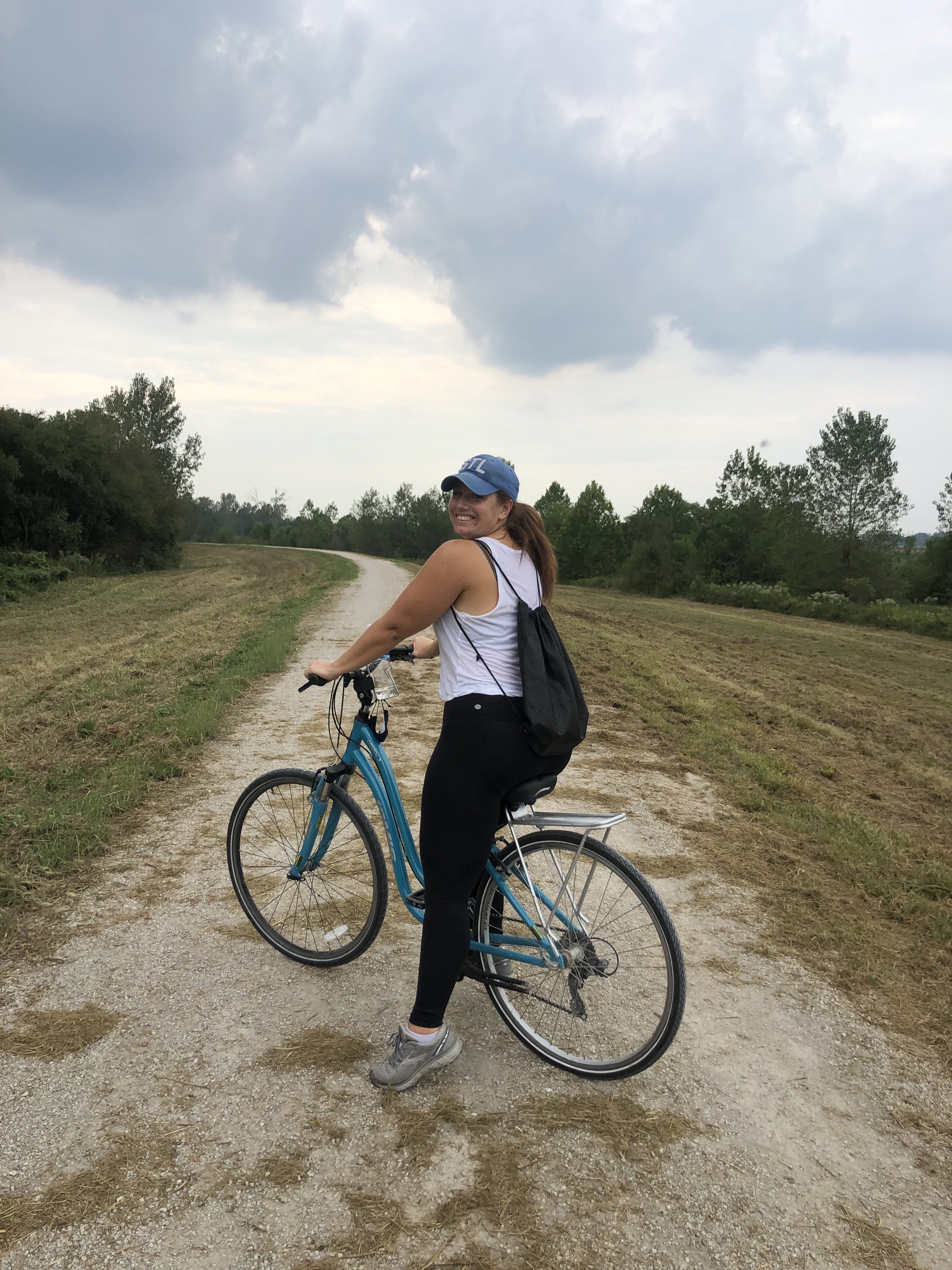 Biking the Katy Trail in St. Charles Missouri