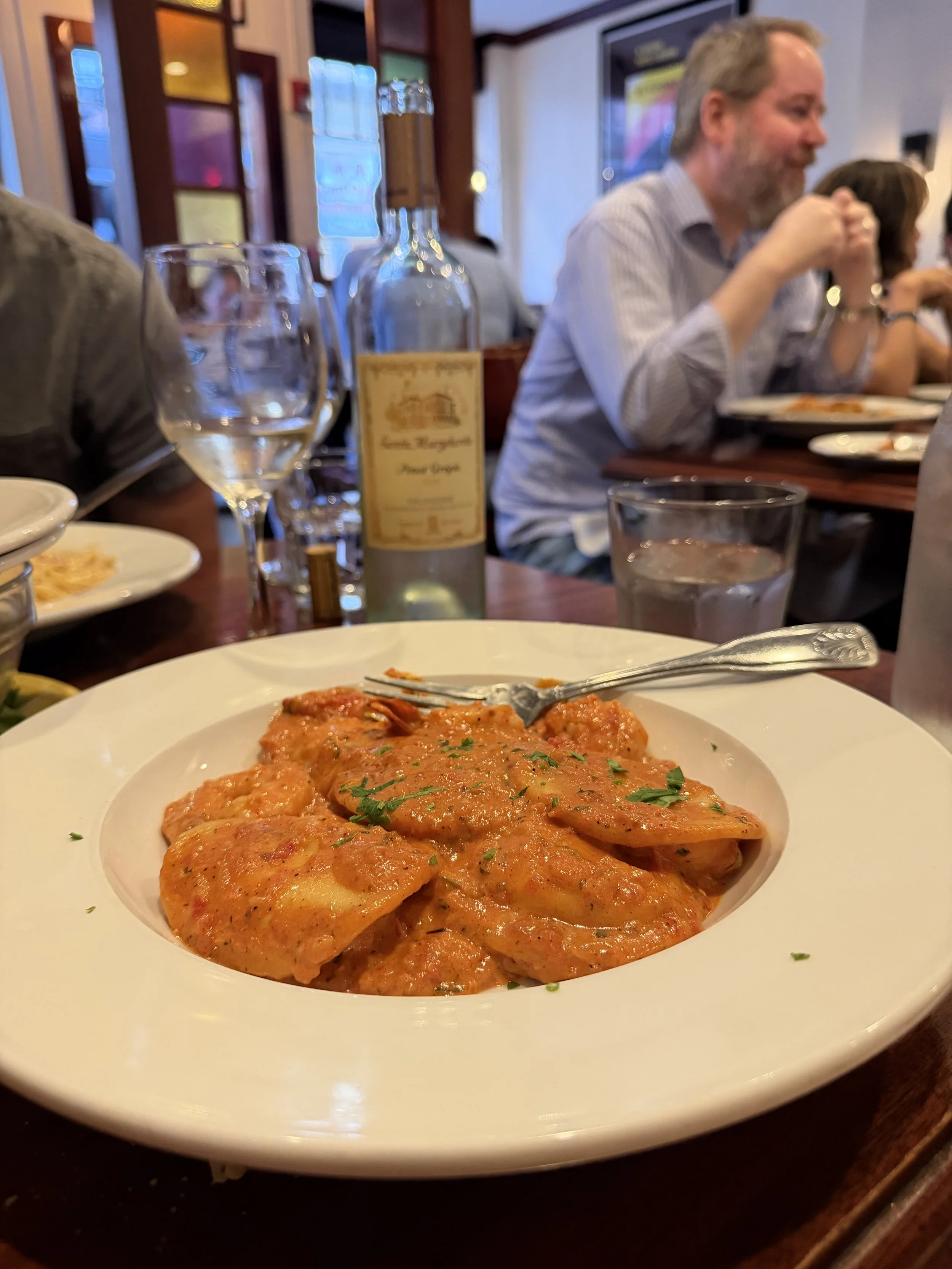 Italian dinner at LoConte's Restaurant in Boston's North End