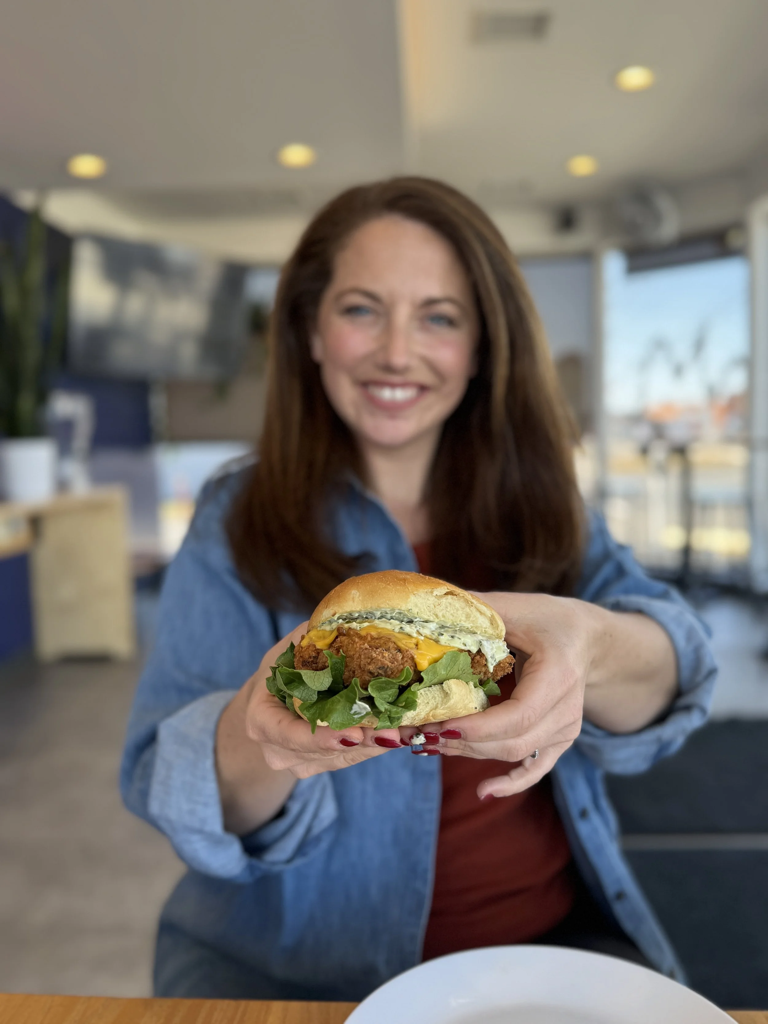 Fried fish sandwich at Chicken Scratch during Lent in St. Louis