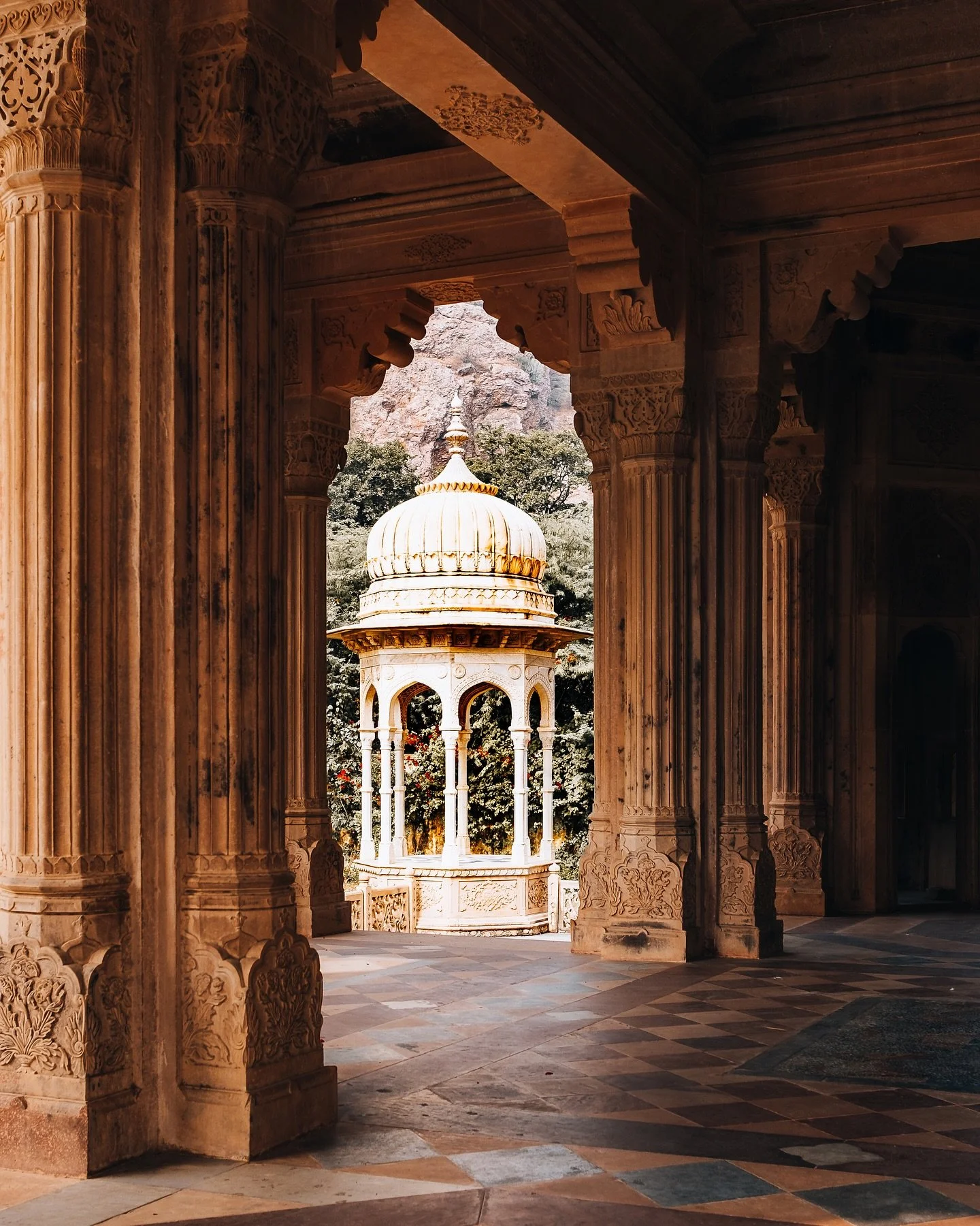 In the vibrant chaos of Jaipur, a city known for its colors and noise, I found quiet corners if I looked closely enough.

Walking through small temple courtyards, climbing steps to take in the wider view of the city and its beautiful buildings, I not