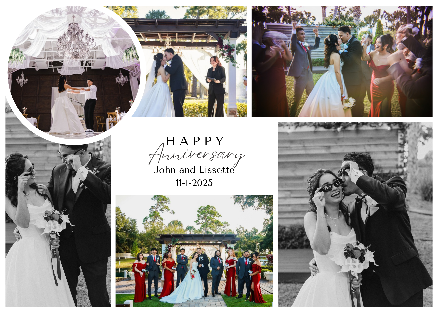 John &amp; Lissette’s Ruby &amp; Black November Wedding at The Rustica | Vero Beach Wedding Venue