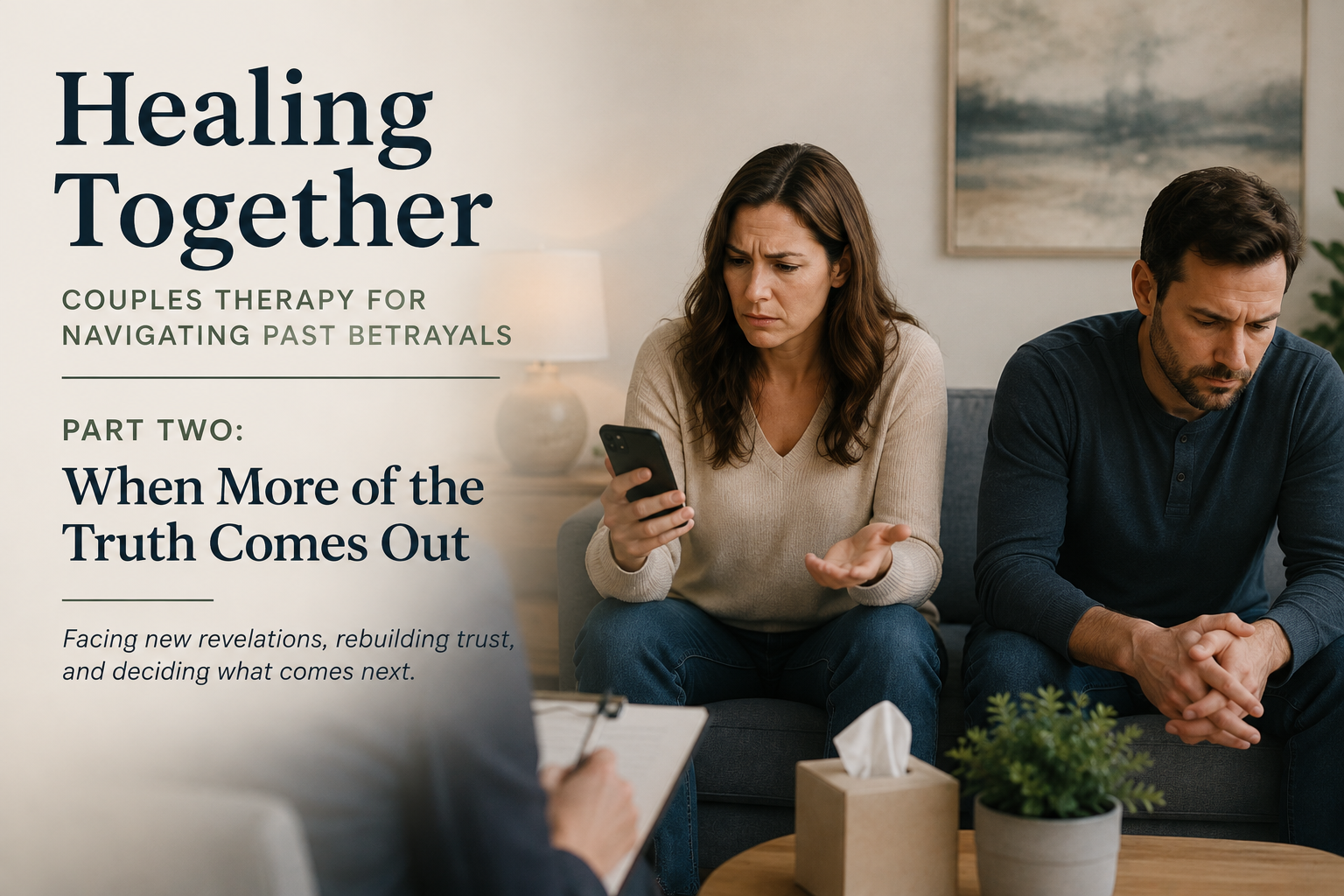 Healing Together: Couples Therapy for Navigating Past Betrayals Part Two: When More of the Truth Comes Out