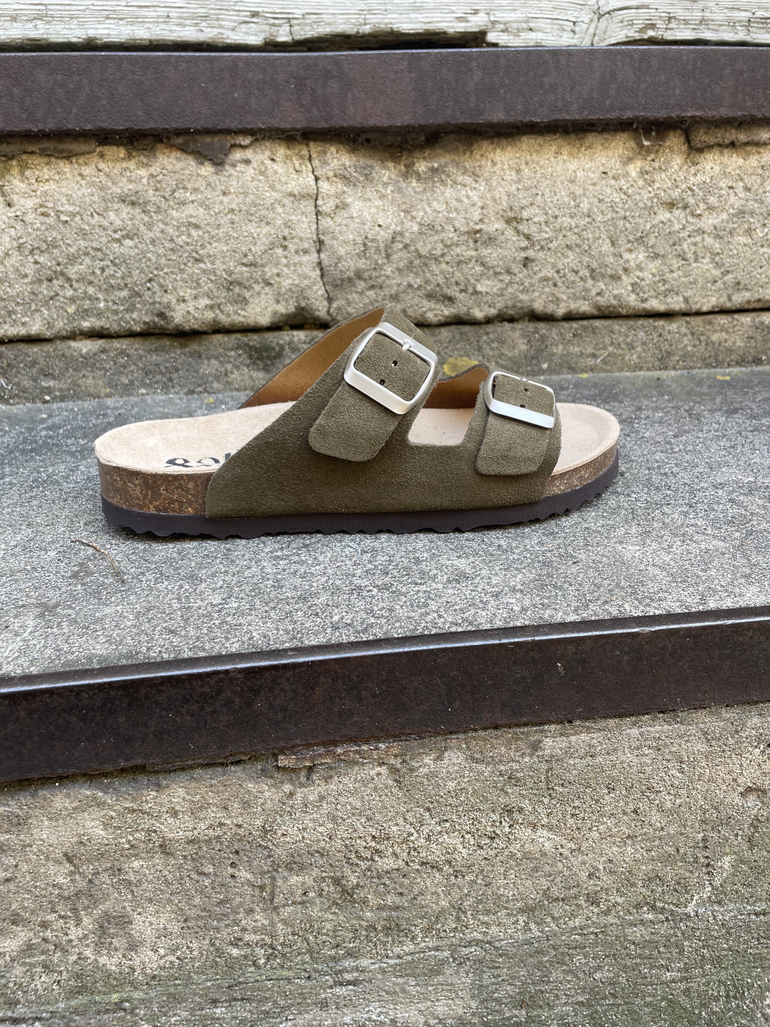 & OTHER STEP - MULES BOHÈME - KAKI