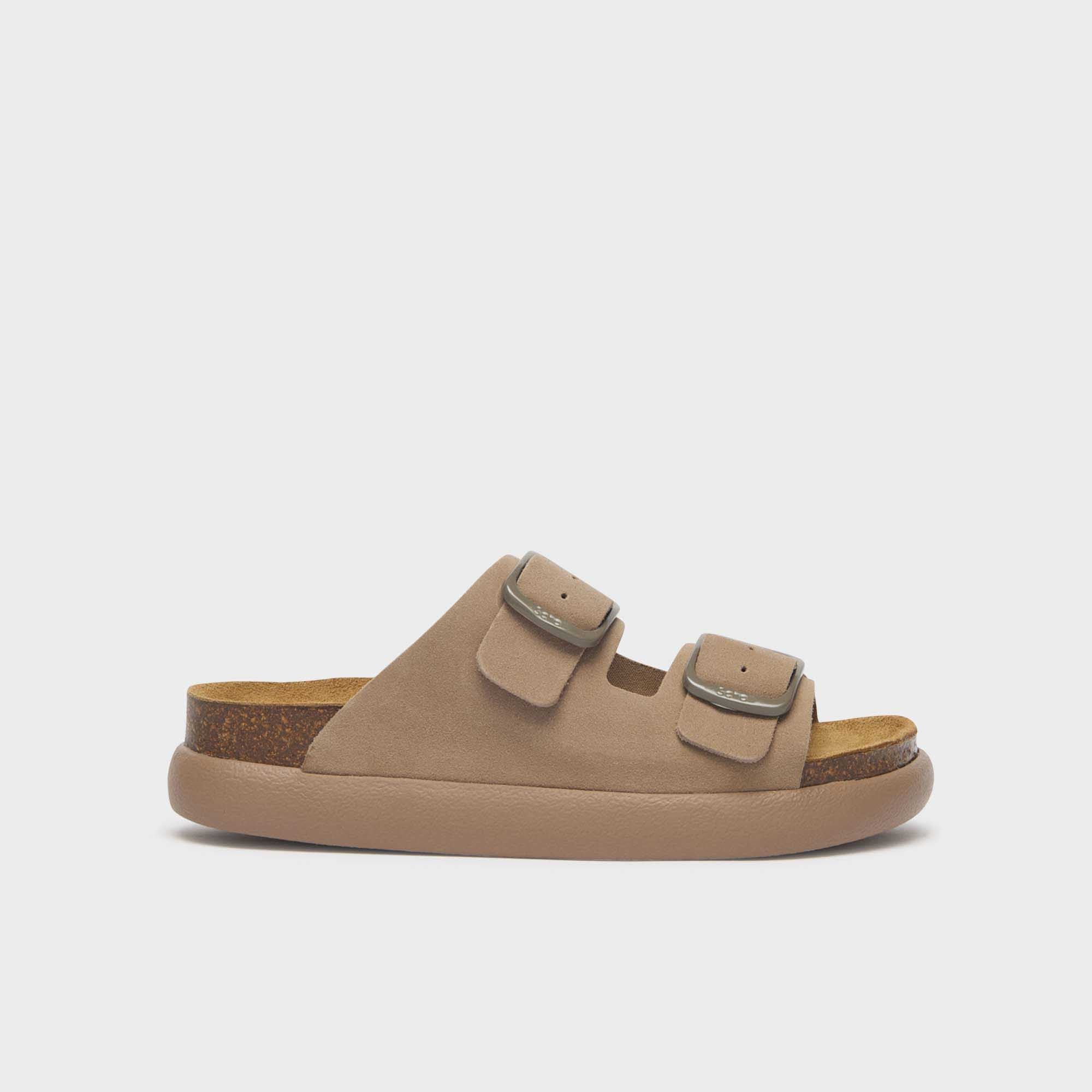 SCHOLL - MULES CHUNKY NOELLE - DARK BEIGE
