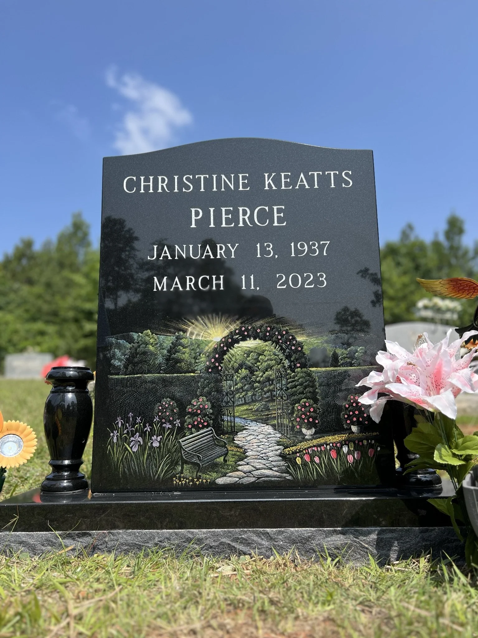 Artist Etched on Jet Black