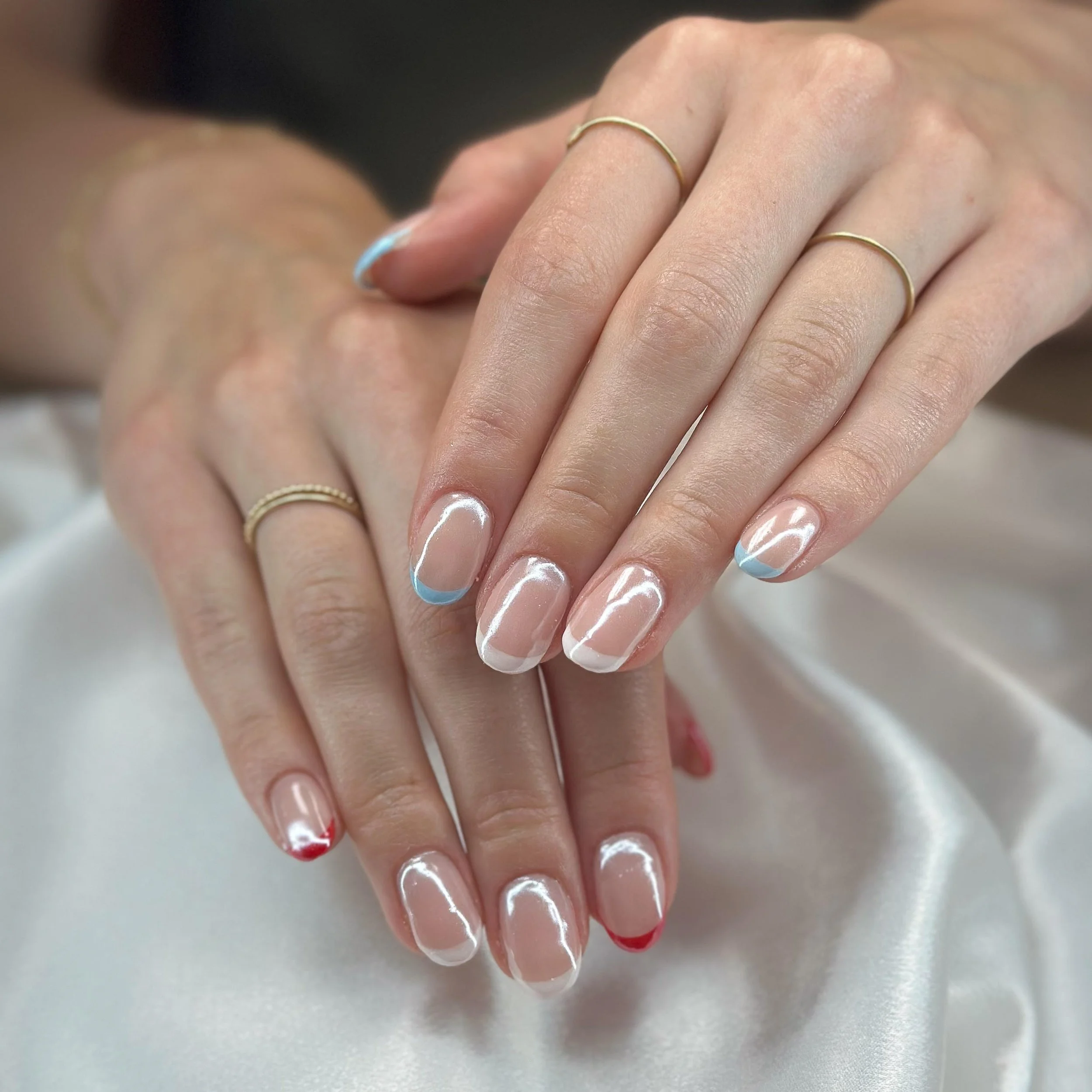 builder gel french tip add on