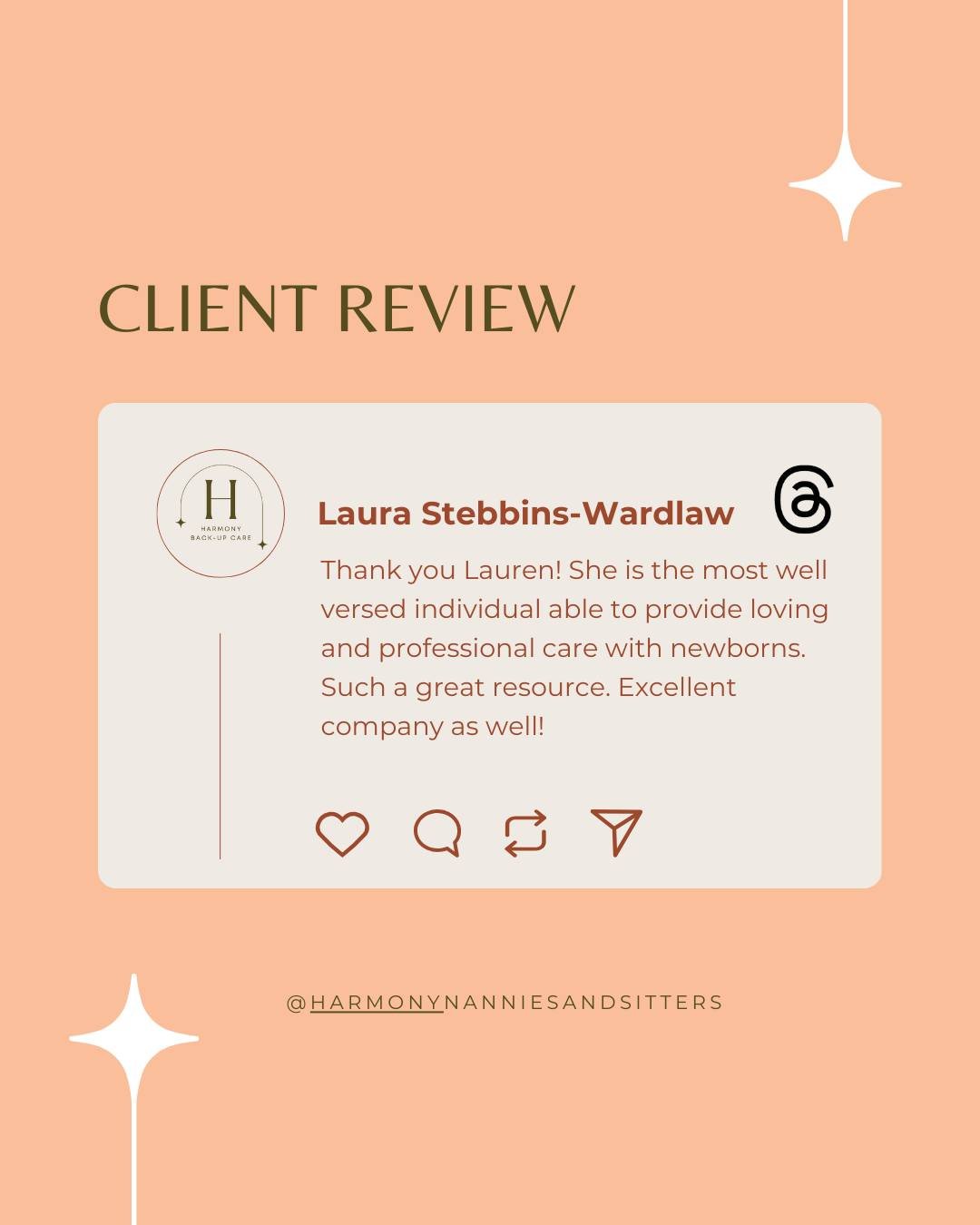 A little love from one of our amazing families 💛 Whether it&rsquo;s your first baby or your fifth, finding care you can trust makes all the difference &mdash; and that&rsquo;s exactly what we&rsquo;re here for.

#MomsOfInstagram #BabysitterLove #Nan