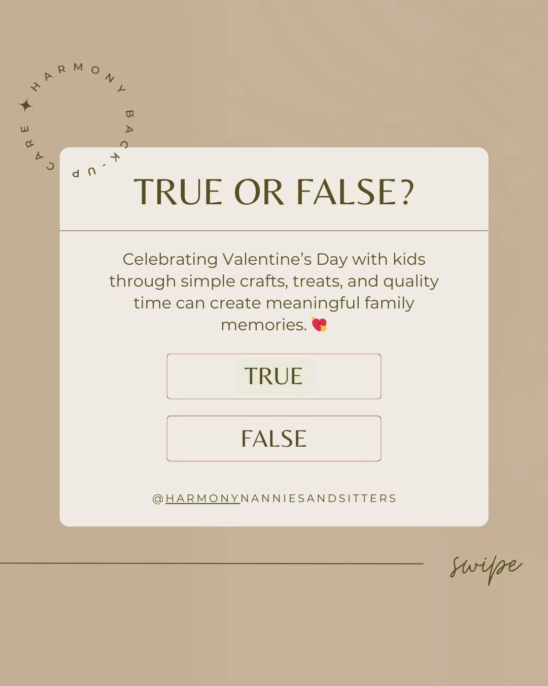 Valentine&rsquo;s Day isn&rsquo;t just for couples. It&rsquo;s for little hands, big hearts, and making memories together! 💖✨ Simple crafts, sweet treats, and fun family time can turn any day into a celebration of love.

#harmonybackupcare #momlife 
