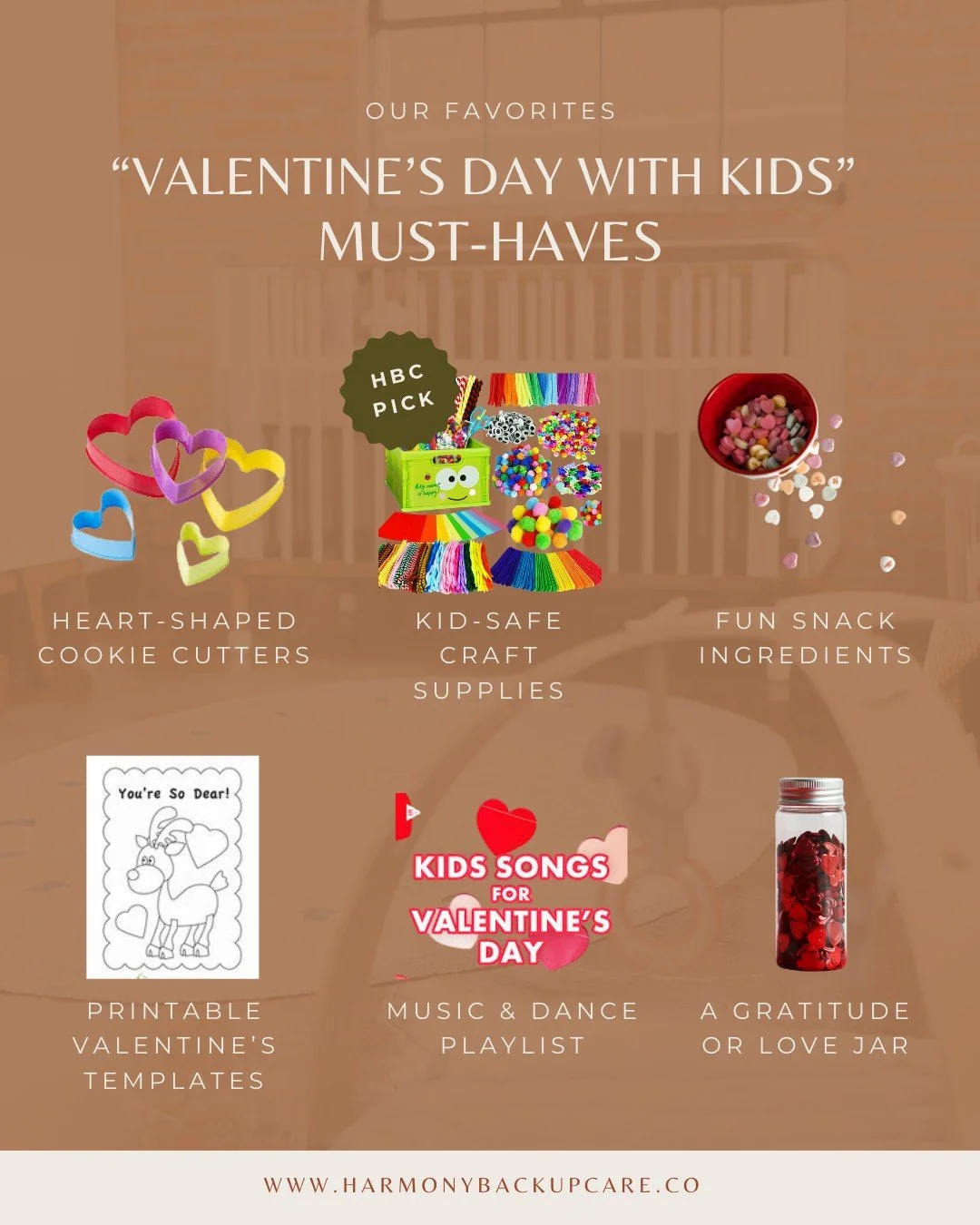 Valentine&rsquo;s Day is sweeter with little hands getting creative! 💖✨ 

Heart-shaped cookie cutters, kid-safe craft supplies, fun snack ingredients, and a love jar for notes of gratitude make celebrating with your kids simple, festive, and full of