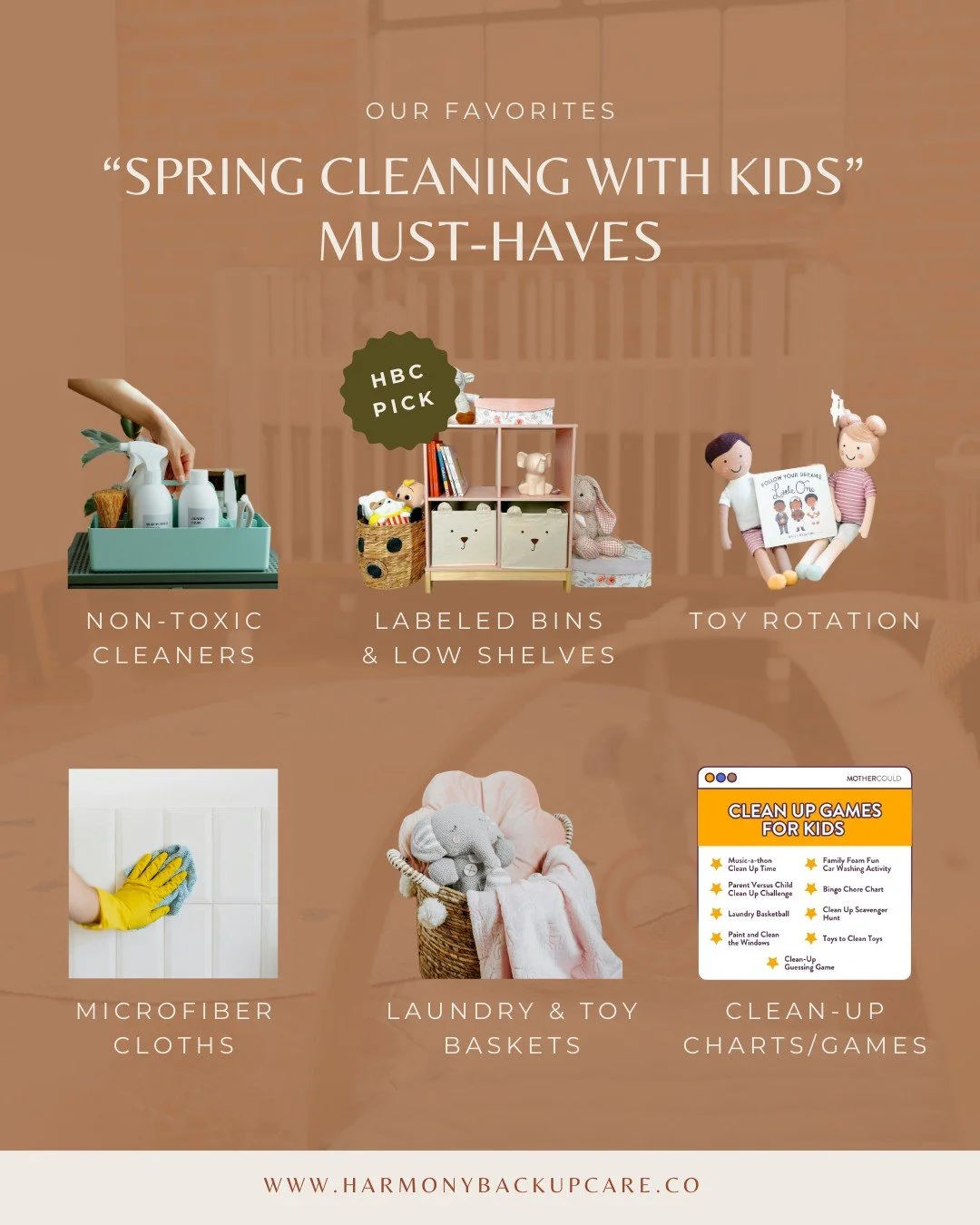 Spring cleaning is easier (and way more fun) when your home is kid-friendly! 🌸🧹 

Labeled bins, low shelves, non-toxic cleaners, toy rotation, and simple organization make tidy-up time a breeze and even little hands can help. Small changes, big imp
