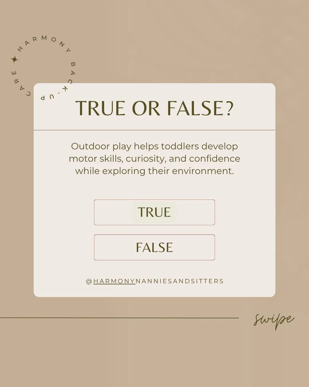 Outdoor play gives toddlers the chance to move, explore, and learn about the world around them 💚 Whether it&rsquo;s running in the grass, collecting leaves, or watching bugs crawl by, every little adventure helps build confidence, curiosity, and gro