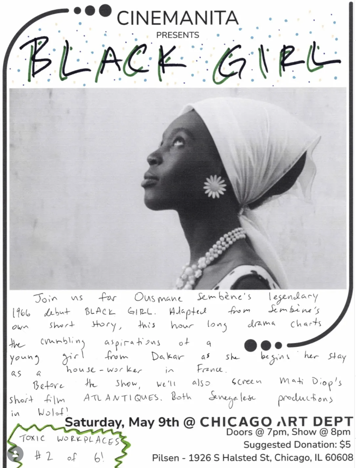 Cinemanita: Black Girl (1966) Screening