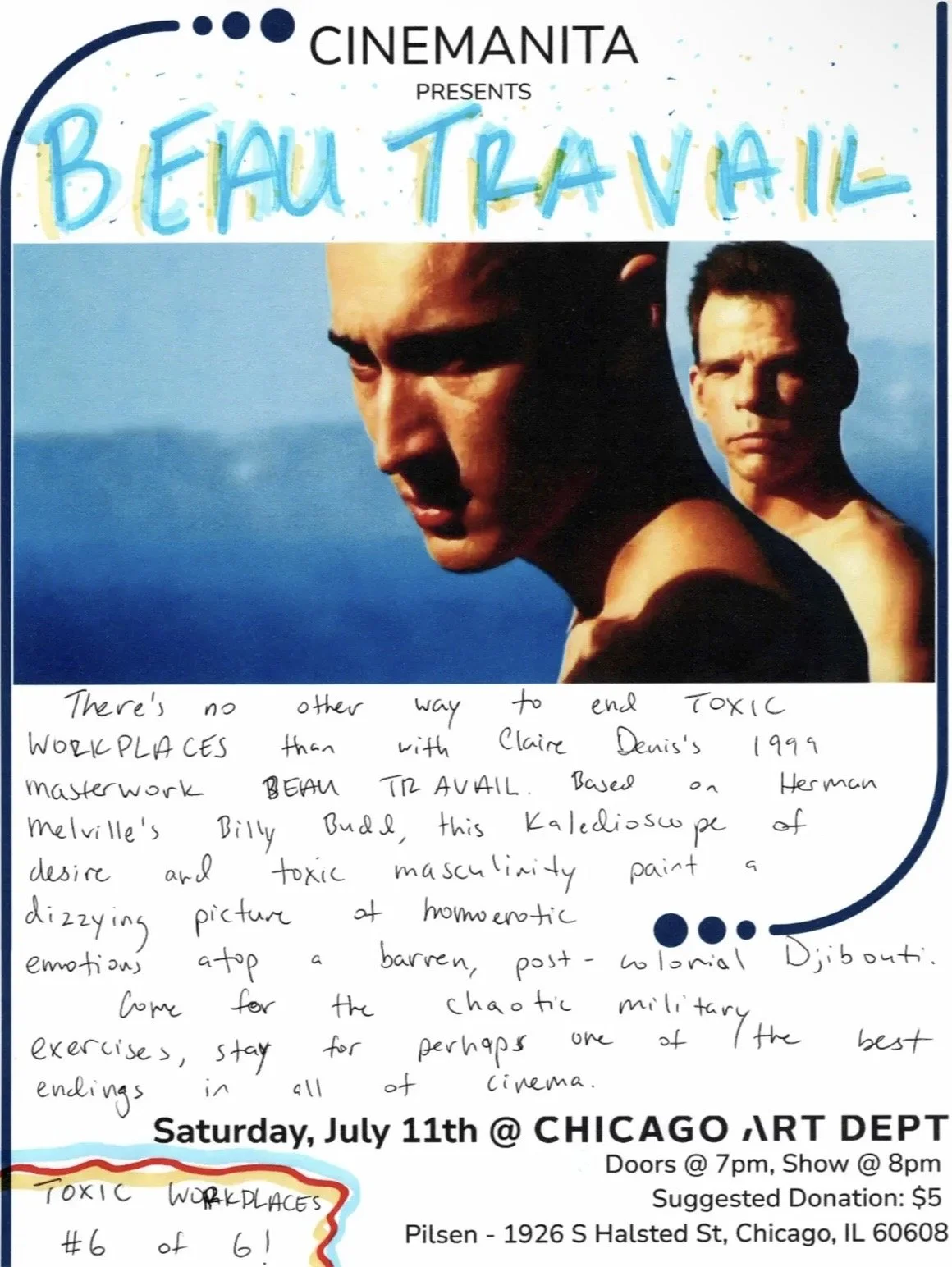 Cinemanita: BEAU TRAVAIL (1999) SCREENING
