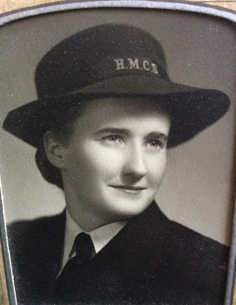 Bernice McIntyre in her naval uniform.