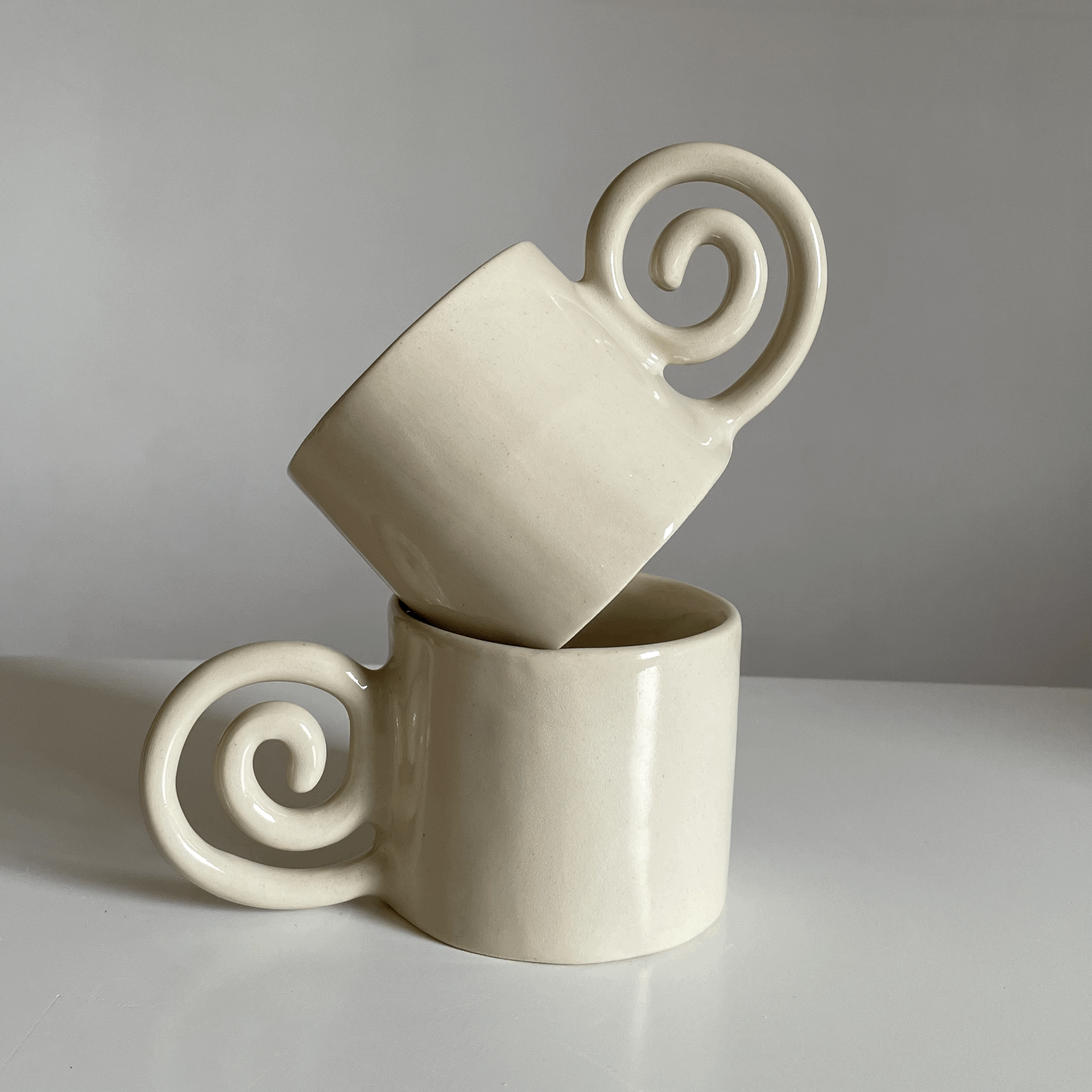 tasse spirale beige