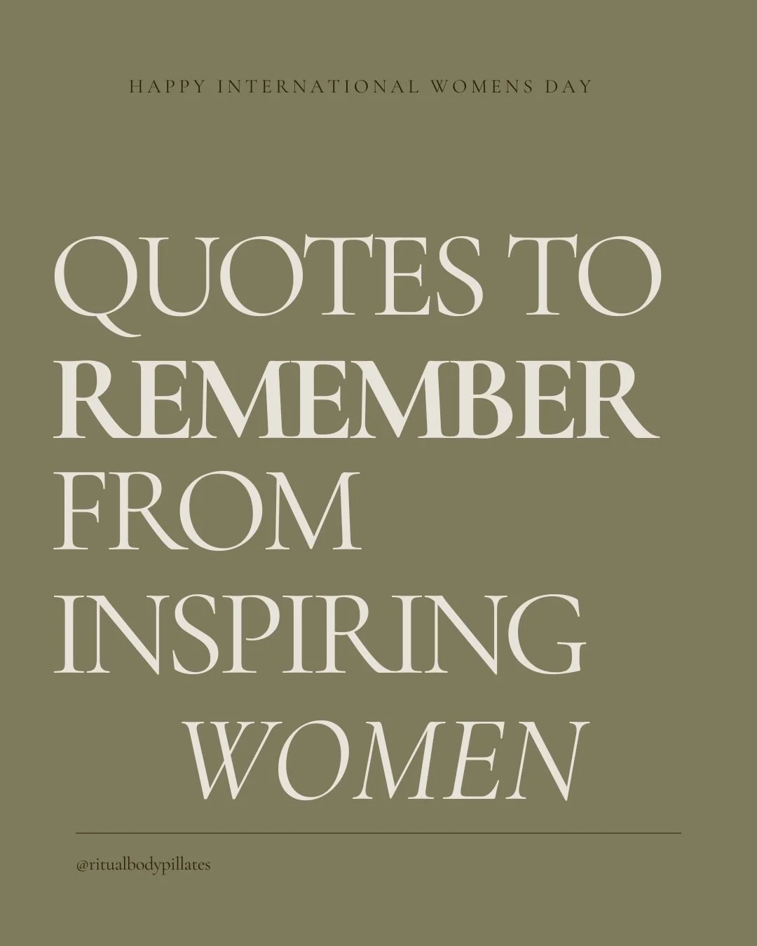 words from women who weren&rsquo;t afraid to take up space.

sharing a few of our favorites.

happy international women&rsquo;s day ❤️&zwj;🔥🩸

xx,
caroline