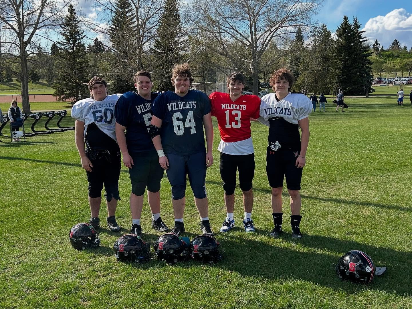 Our five Sabre graduates @edmontonwildcats camp this weekend! #betterbetterbest #nextlevel 🔴⚔️⚫️