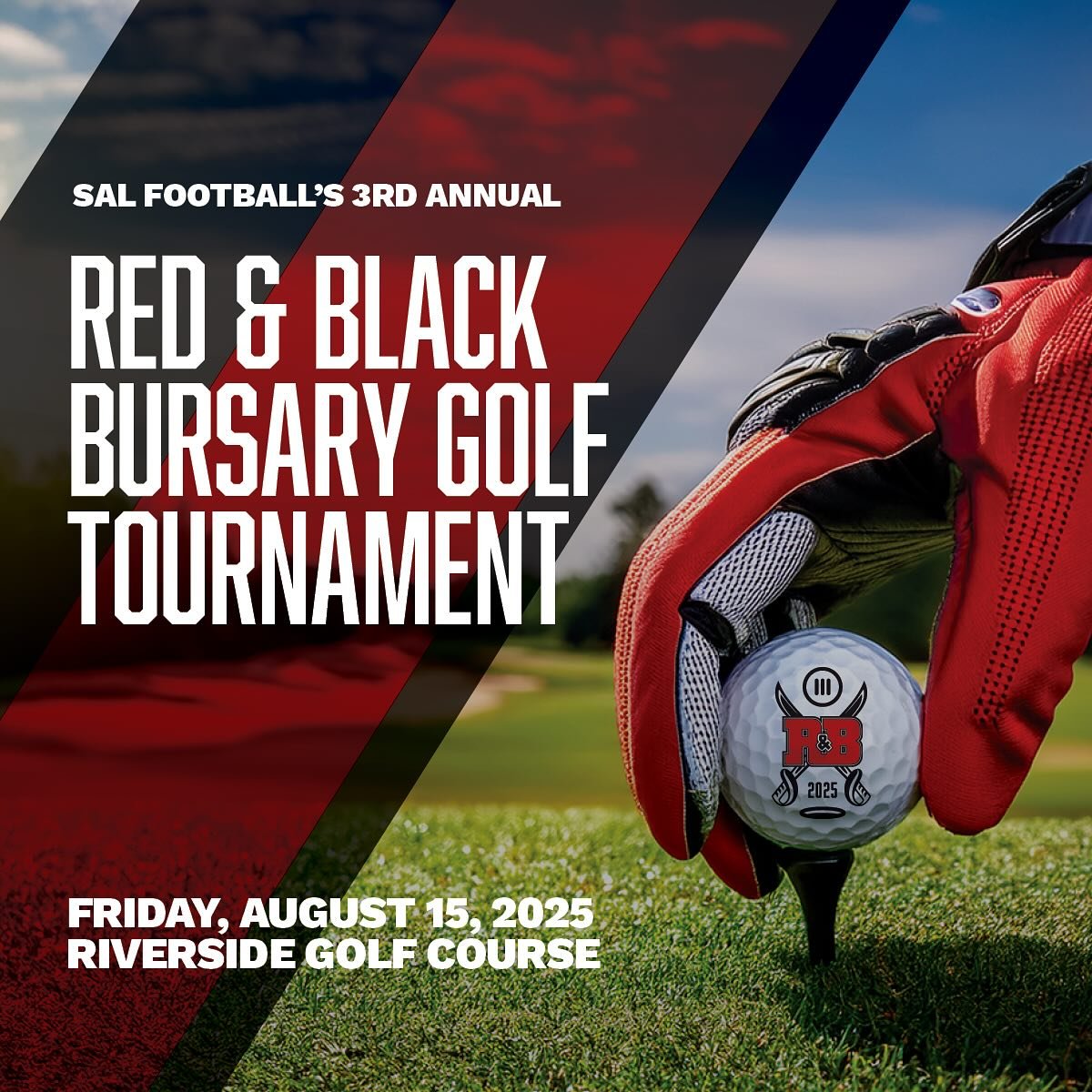 SAVE THE DATE‼️
The Red & Black Bursary Golf Tournament is BACK and better than ever‼️ Come join us on August 15th at Riverside Golf Course for the 3rd Annual Red and Black Bursary Golf Tournament, which helps alumni through post-secondary progr
