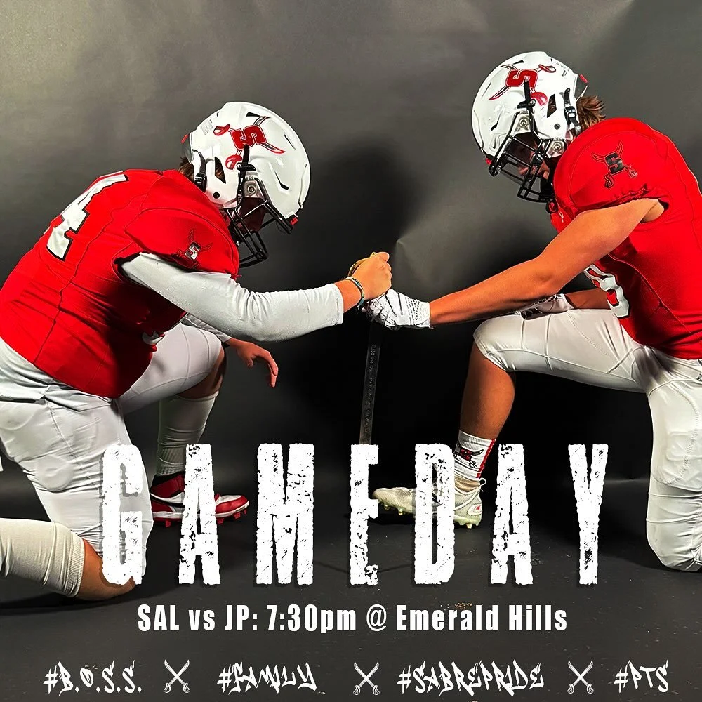 Gameday: Homecoming!! Light ‘em up.🔴⚔️⚫️
#SABREPRIDE🔴⚔️⚫️
#BOSS
#FAMILY
#PTS🗡️