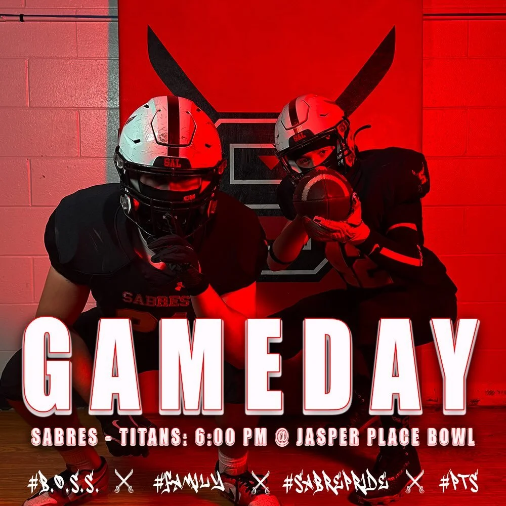 Gameday v2.0: Div. 1 City Final. Till the roof comes off.

#SABREPRIDE🔴⚔️⚫️
#BOSS
#FAMILY
#PTS🗡️